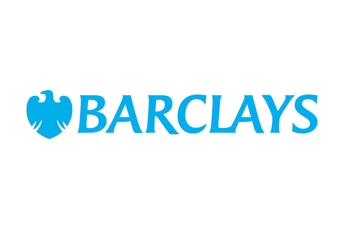 Barclays logo, gold sponsor of SP Intelligence Europe.