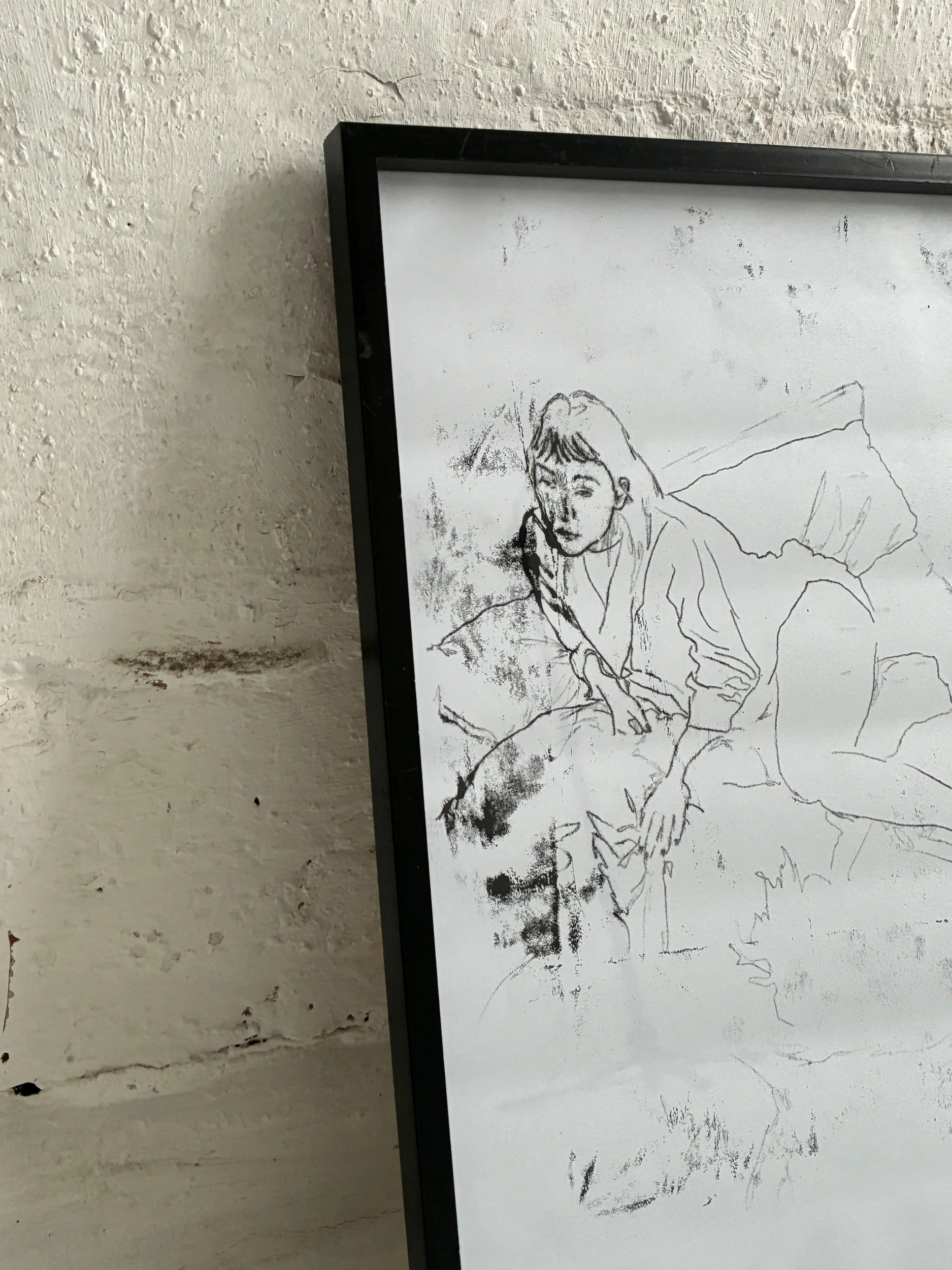 I’ll Hold On For You, 2025 Original Monoprint A3