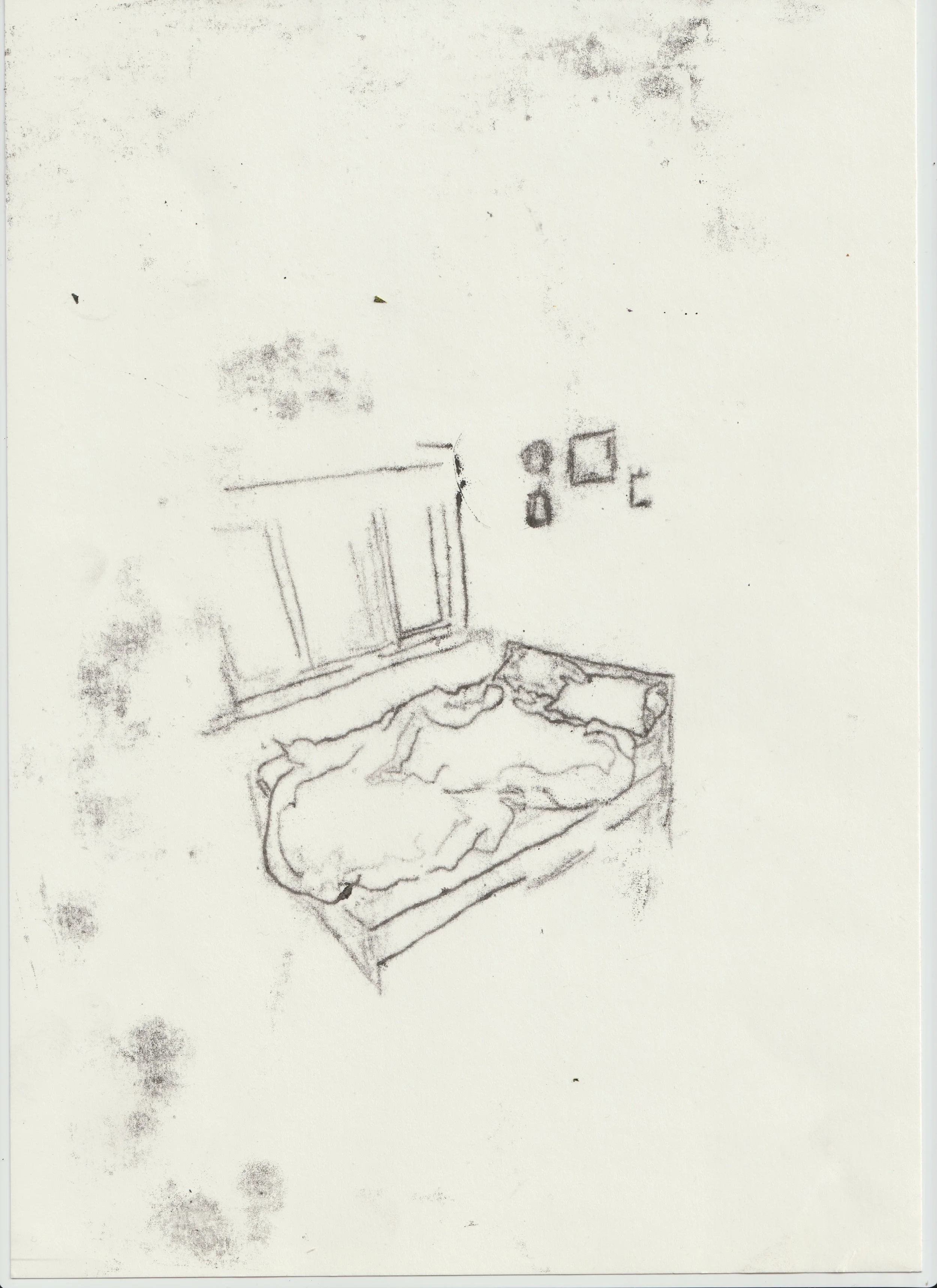 'It Takes Time', 2025 Original Monoprint A4