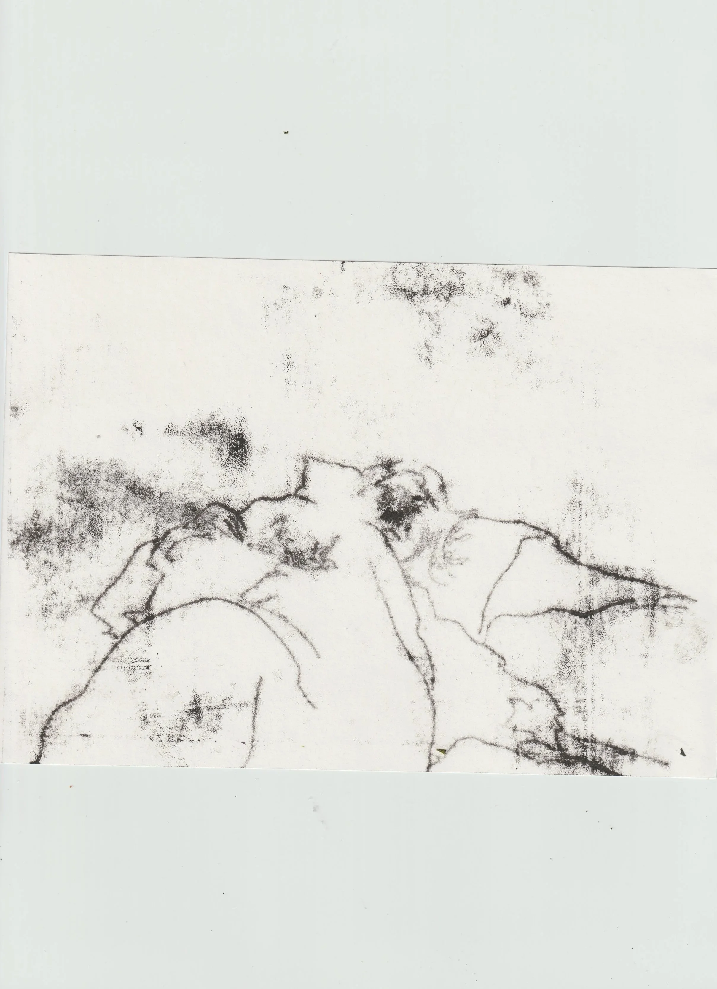 'Somehow You Still Reach Me' Original Monoprint A5