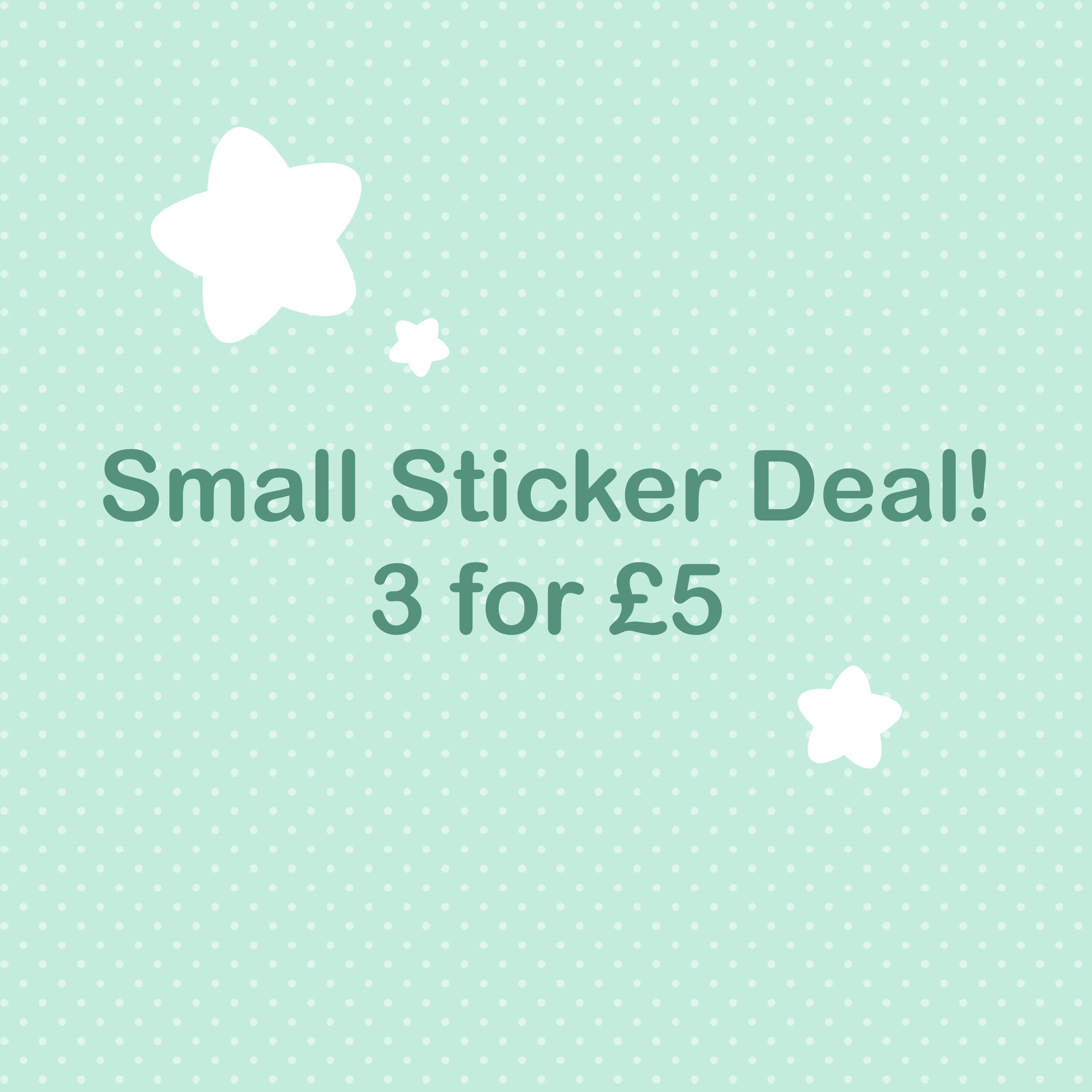 3 for £5 Small Sticker Deal