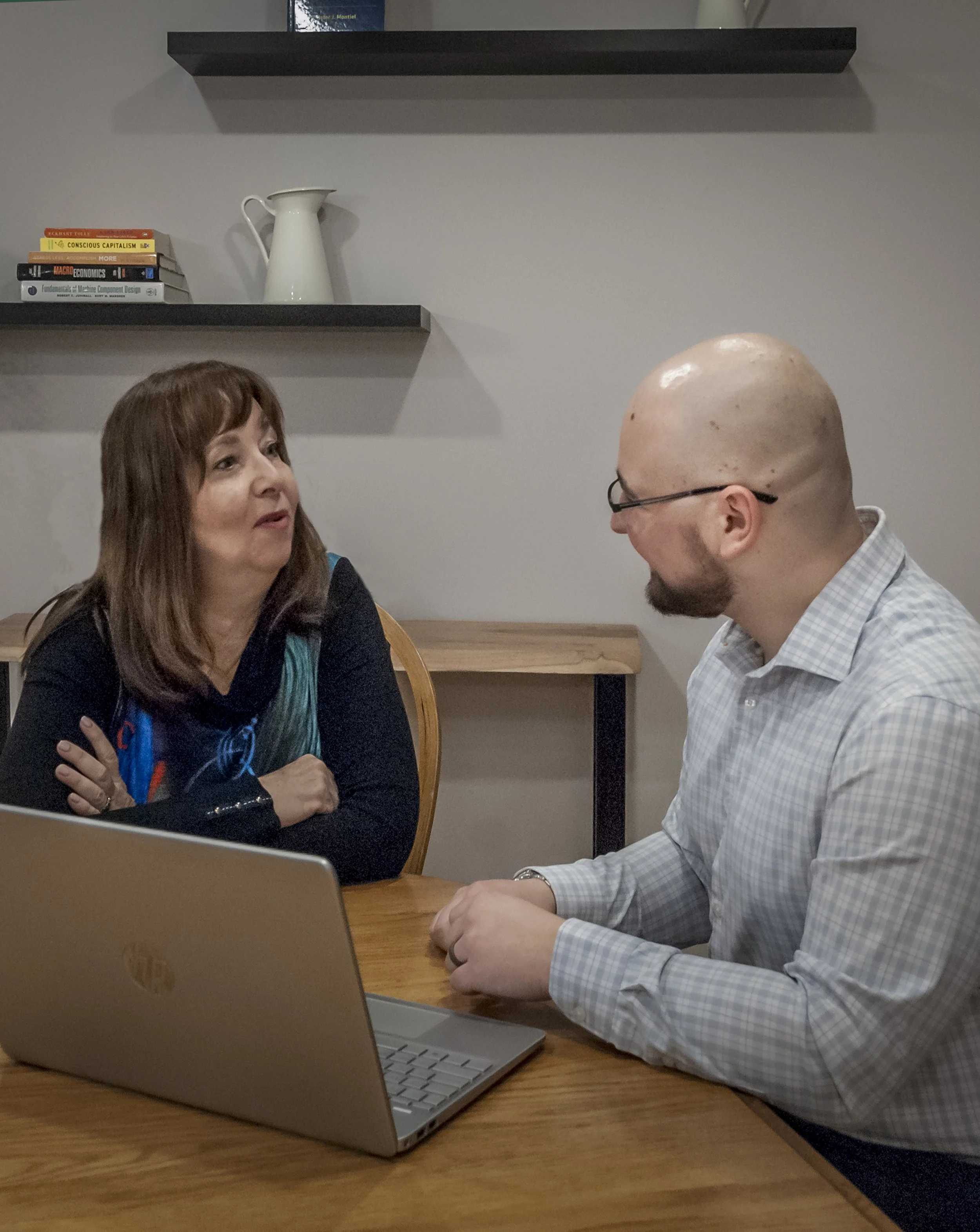 Chris Fliesser meeting with clients in Ottawa