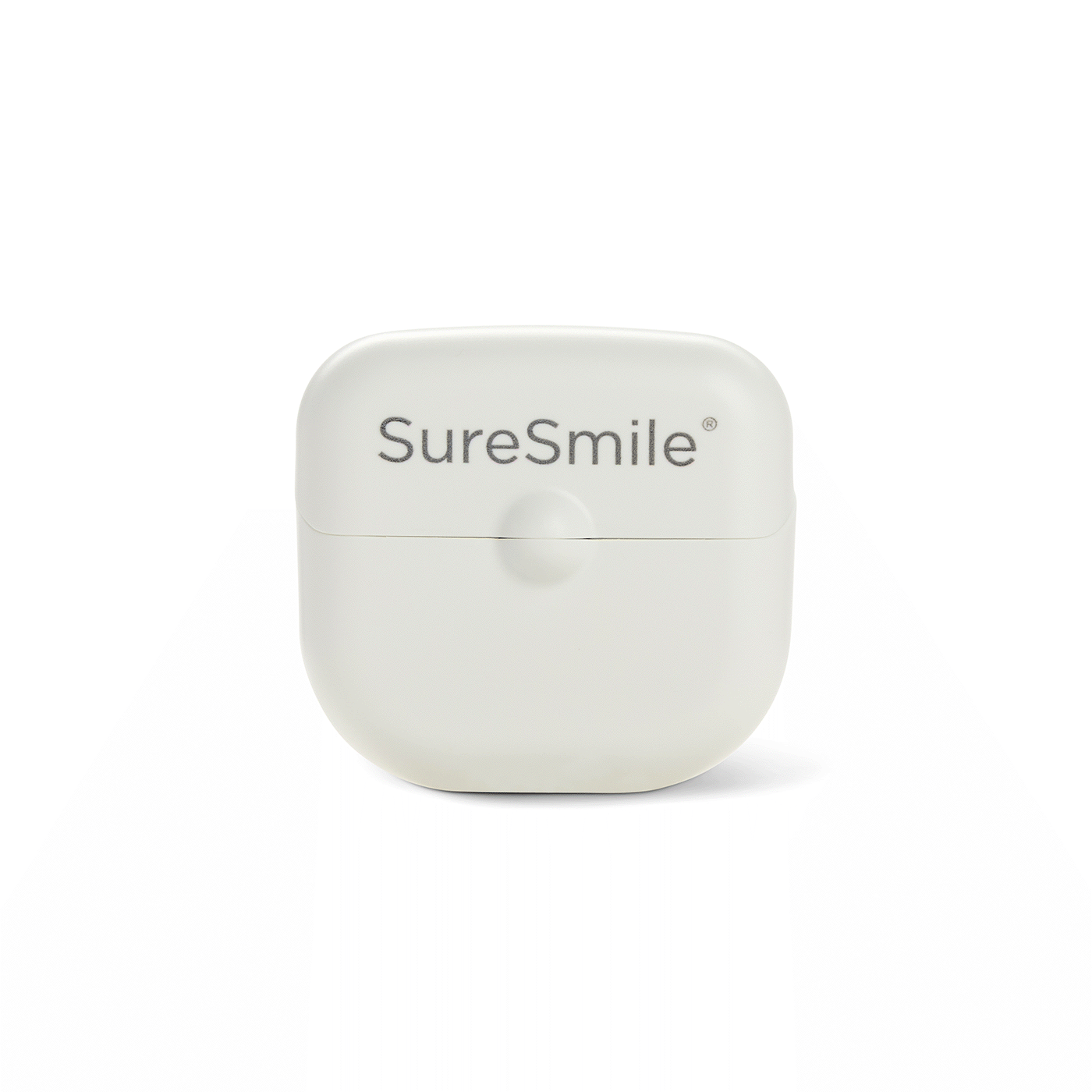 White SureSmile case for aligners on a plain background.