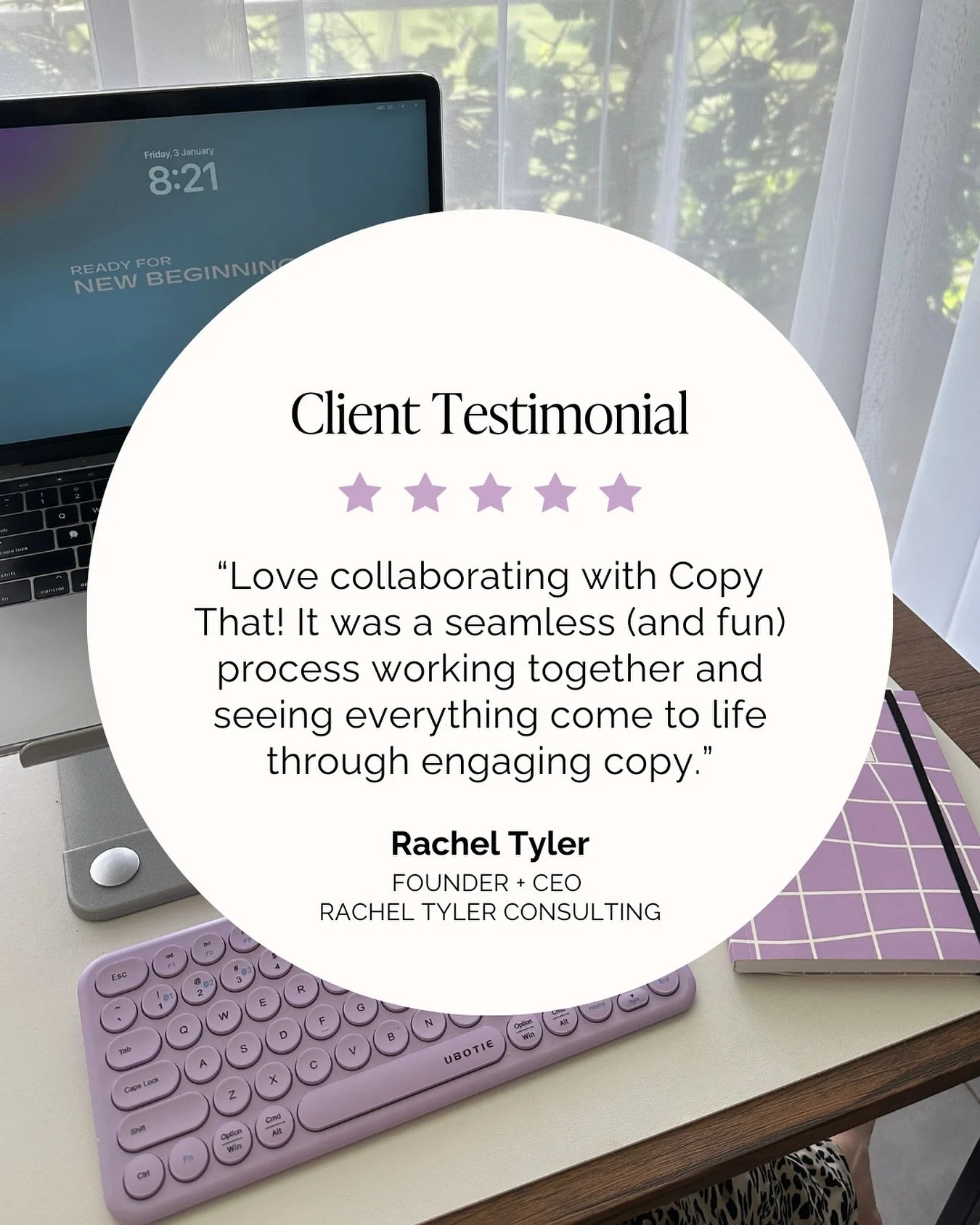 When the copy hits just right 💅

There&rsquo;s nothing better than helping amazing small businesses find the words that feel like them. Seeing it all come to life through strategic, personality-packed copywriting is the best part!

If you&rsquo;re r