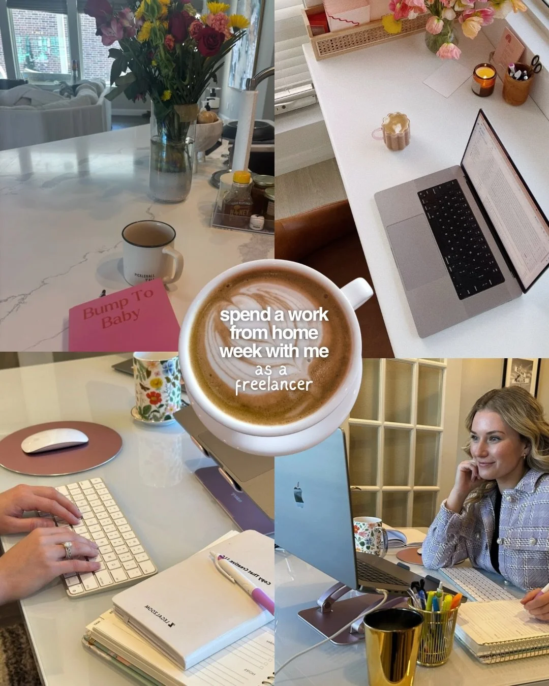 New month energy &amp; starting the year off strong! 

Hi, I&rsquo;m Monica, a freelance creative sharing client days, cozy work moments, little coffee breaks &amp; everyday life. Lover of pink, correct grammar &amp; romanticizing the solopreneur gri