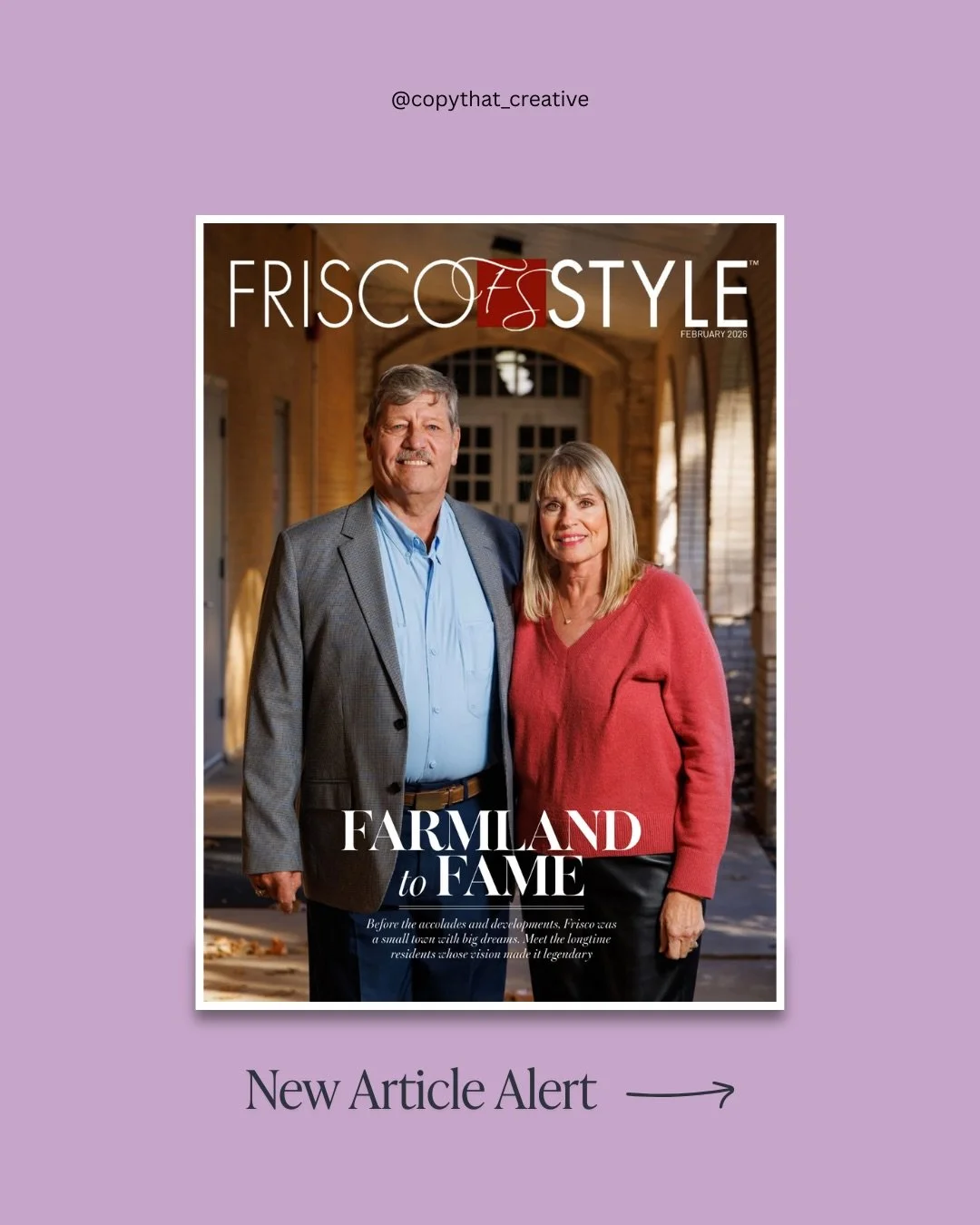 Imagine a Frisco without the Dallas North Tollway. Without the Sam Rayburn Tollway. Without The Star, the PGA or a roster of professional sports teams that now define the city on a national &amp; global stage. Imagine a time when there was one high s
