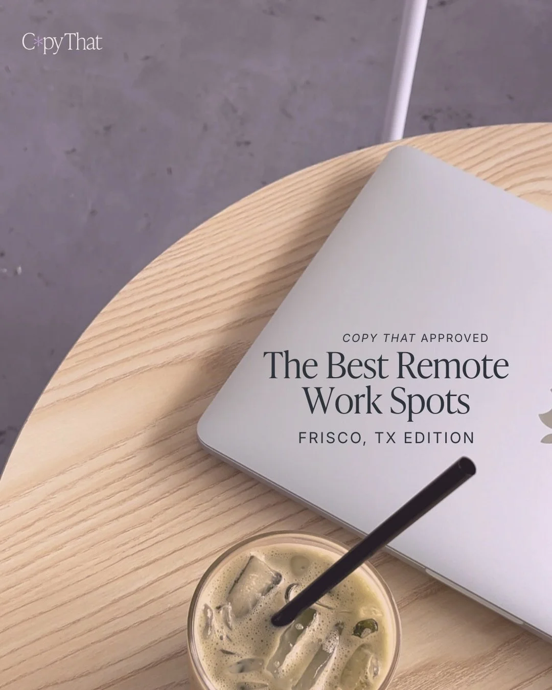 Sweatpants era: officially over.

Freelance life hits different when you&rsquo;re not staring at the same four walls. (Love you, home office, but we need space.)

Here&rsquo;s where I&rsquo;m getting work done in Frisco when I need a change of scener