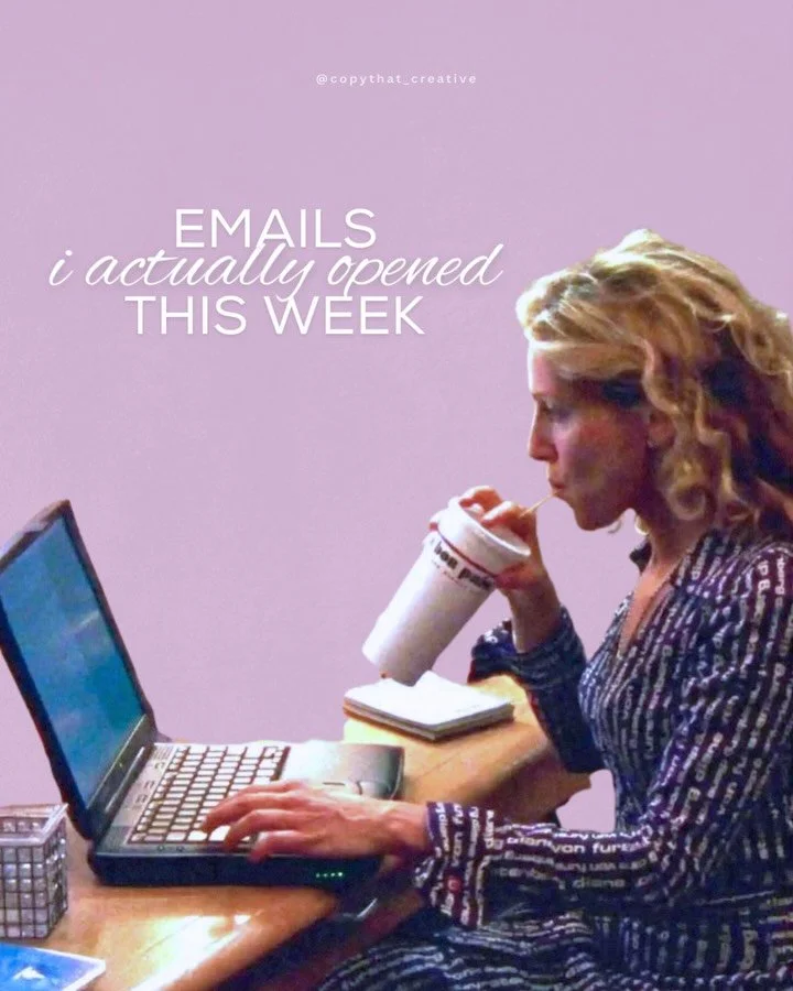 Your emails aren&rsquo;t getting opened because either a) they&rsquo;re saying too much or b) not enough 👀

These are a few subject lines that made me stop scrolling this week, from some of my fave brands &amp; creators like @bumpsuit, @loveshackfan