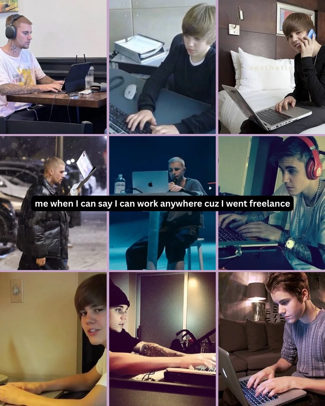 Good WiFi, hallelujah. Google Docs, hallelujah. Paid invoice, hallelujah.

#copywriter #freelance #bieberchella #justinbieber #bieberfever