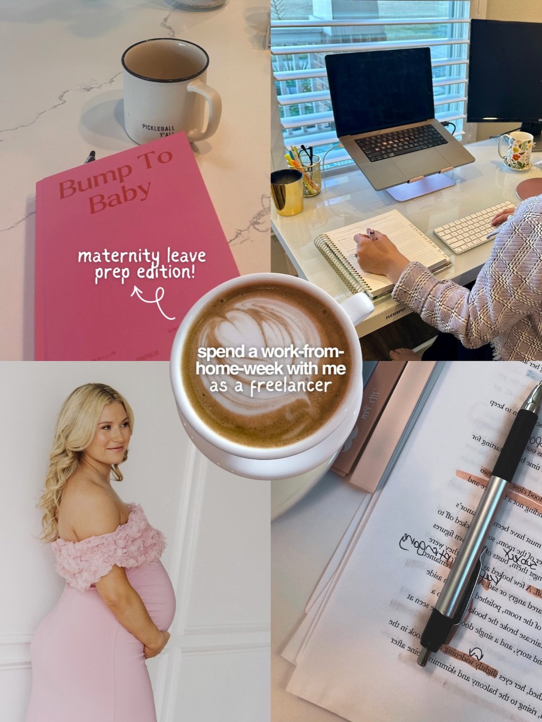 Prepping for maternity leave while running a freelance copywriting business full-time 🤍

Lately it&rsquo;s been:
&rarr; batching social content
&rarr; wrapping up client projects
&rarr; organizing handoff docs
&rarr; scheduling emails at 11pm with s