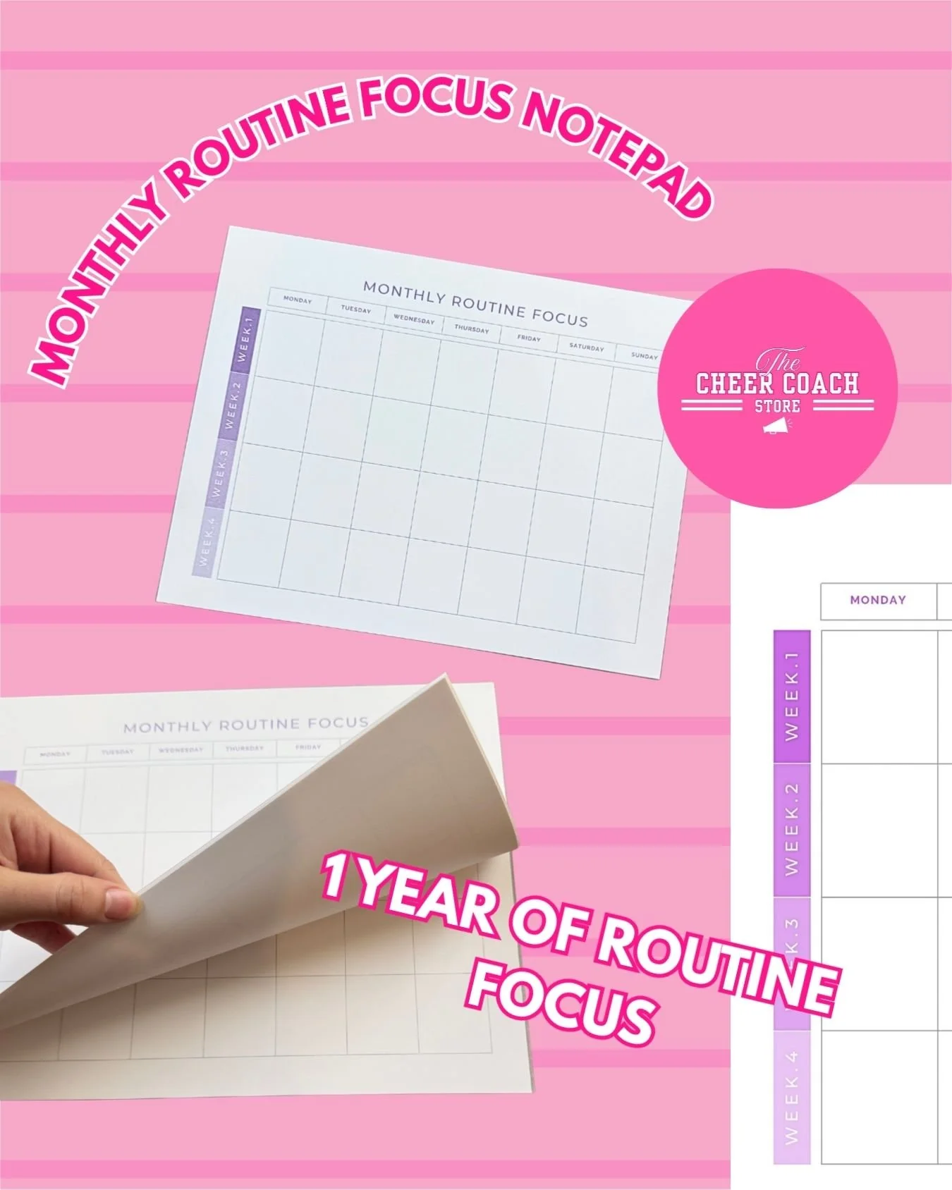 Monthly Routine Focus Notepad