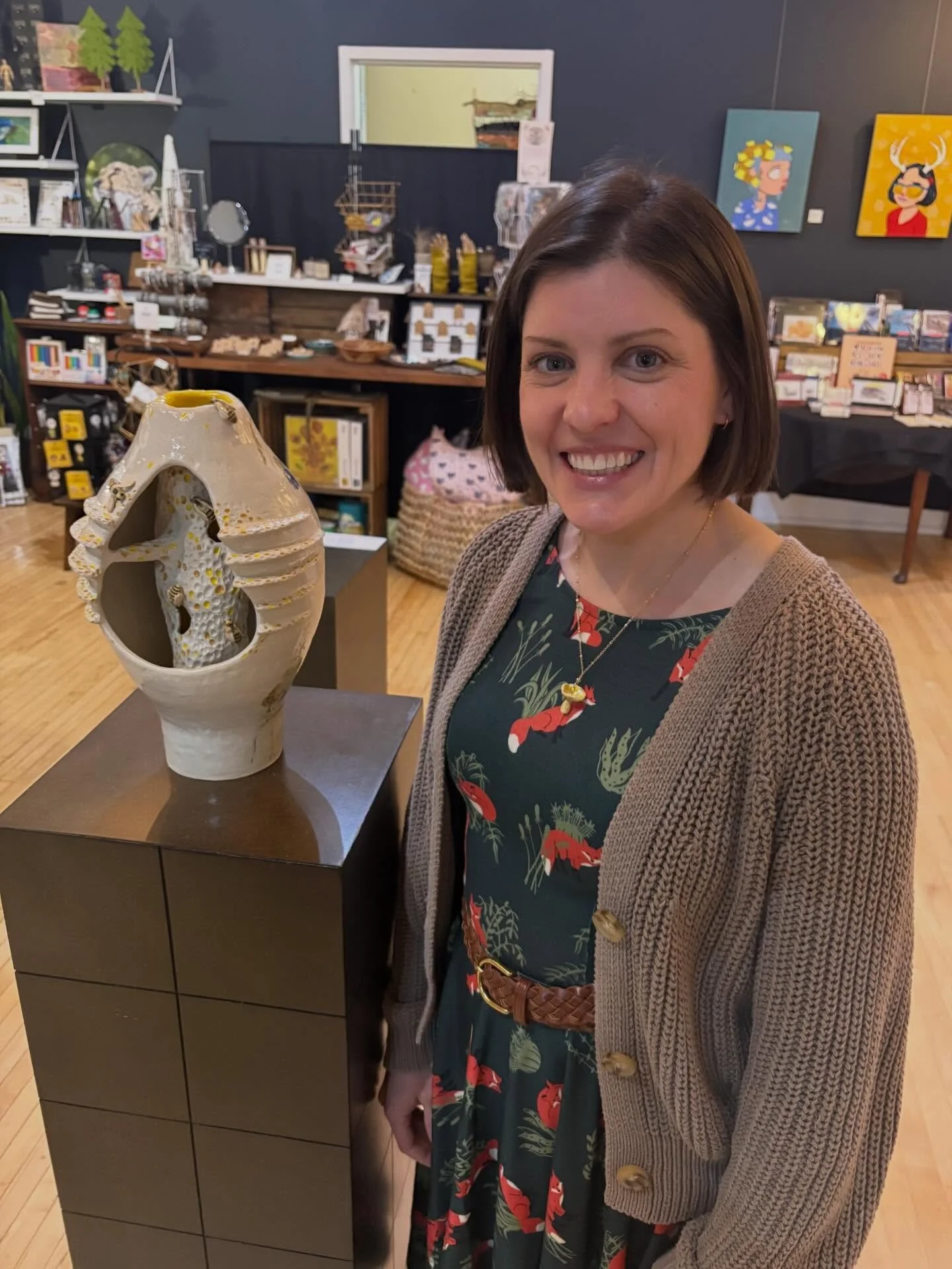 A HUGE THAK YOU to everyone who came out for the show last night! It was such a fun time, and I feel honored to have so much support. @cocoonartspace deserves a special shout out for believing in me and offering me this opportunity. Tedd and Josie ar