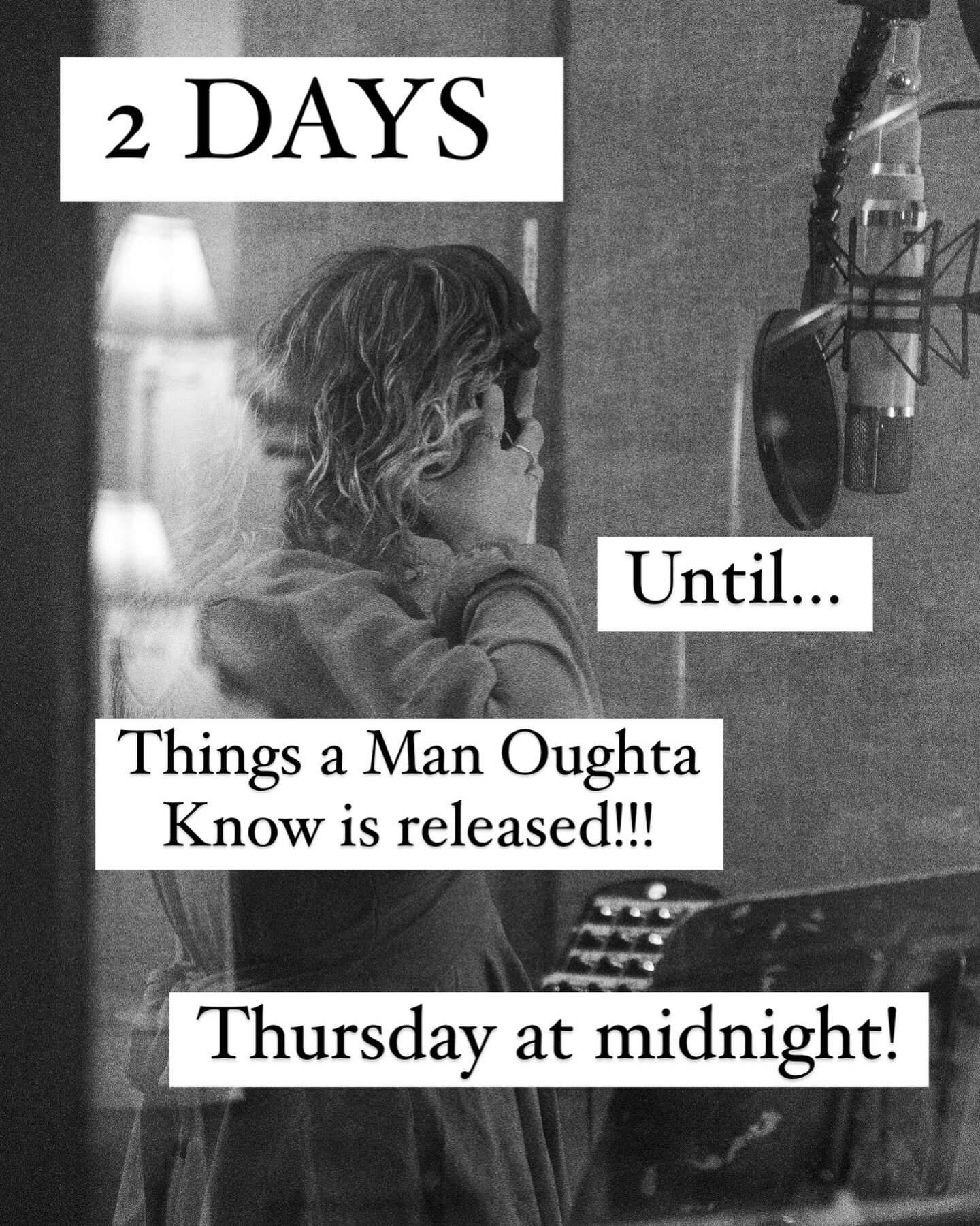 2 DAYS!!! Stay tuned for Thursday at midnight! So excited🤍 #HKR #thingsamanoughtaknow #laineywilson #newmusic
