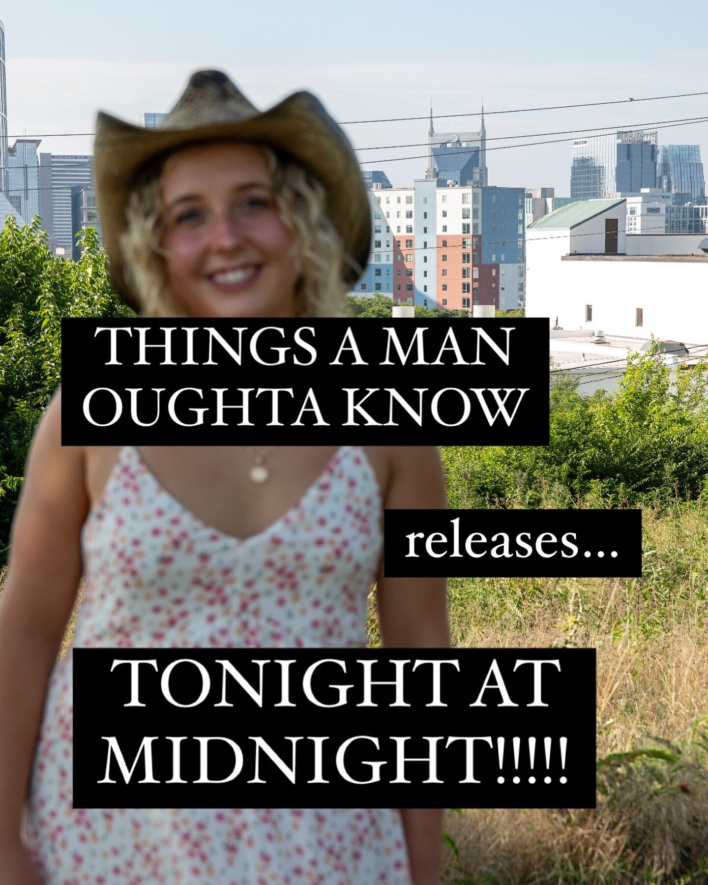 TONIGHT at midnight!!! Things a Man Oughta Know being released!!! Can&rsquo;t wait🤍🤍 #HKR #thingsamanoughtaknow #laineywilson #release