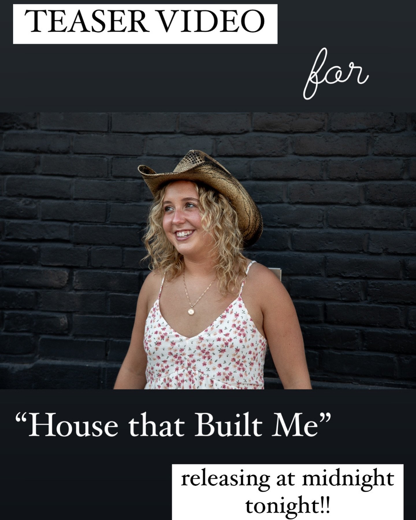 Tonight at midnight the teaser video for &ldquo;House that Built Me&rdquo; is being released!! Can&rsquo;t wait!!🩵🩵 #HKR #recordingartist #cover #housethatbuiltme