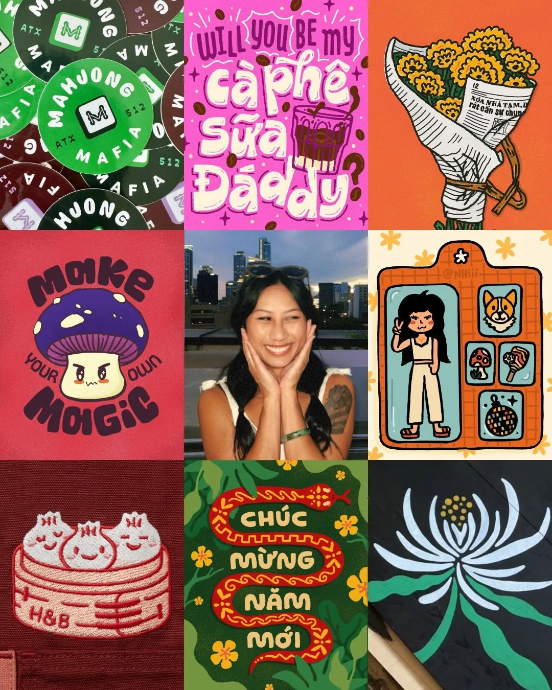 My #artvsartist2025! 

What a year of exploring creative expression rooted in culture, whimsy, and joy. 

I launched another apron, did my first Adobe live, and created my first triptych. Looking forward to expanding in 2026 🫶🏼