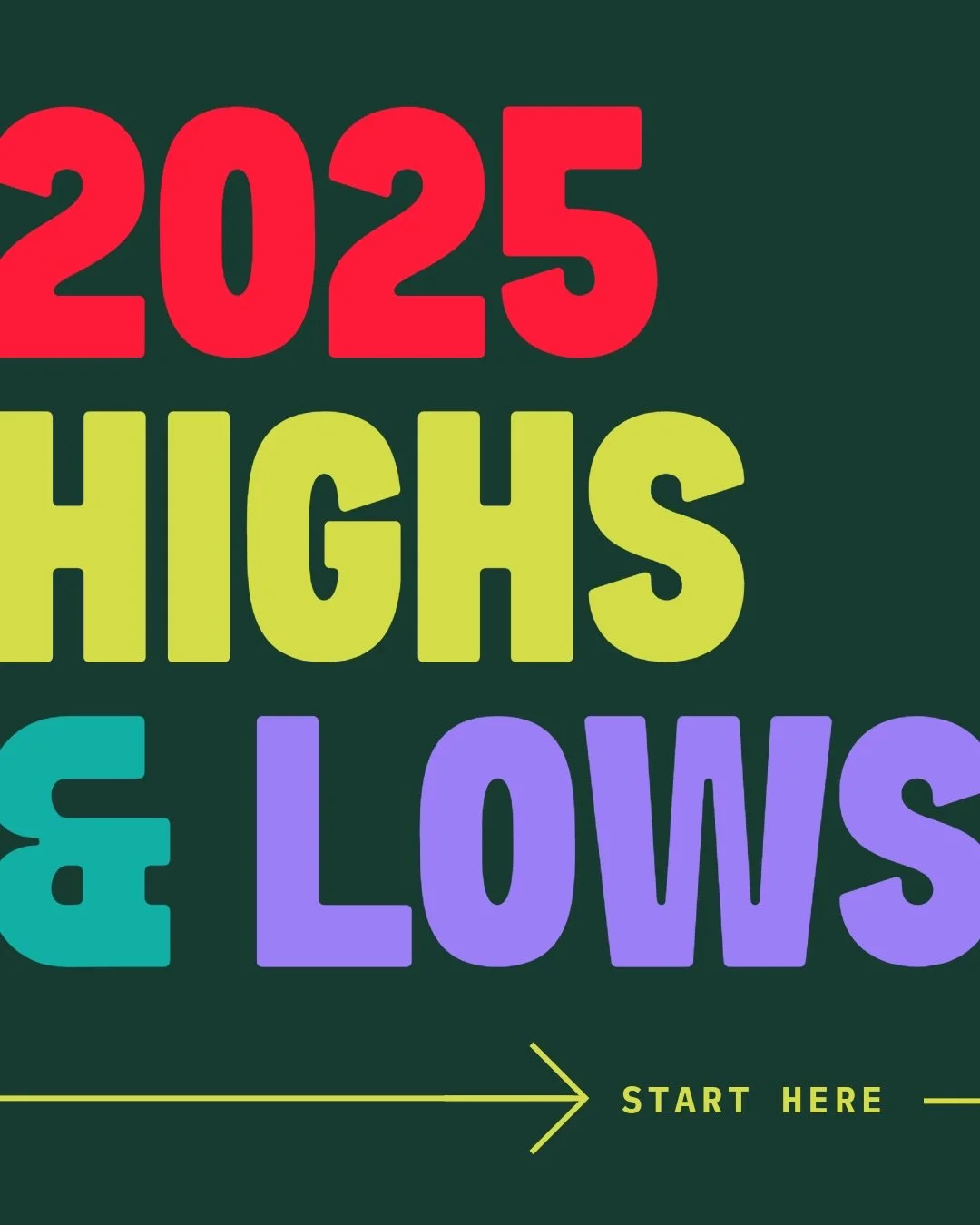 A glimpse into some of my highs and lows of 2025. Not pictured: experiencing burnout and a lil depression. So many highs and new adventures, but my biggest low was losing Ollie. 2025 felt like a continuation of 2024 for me, learning how to detach fro