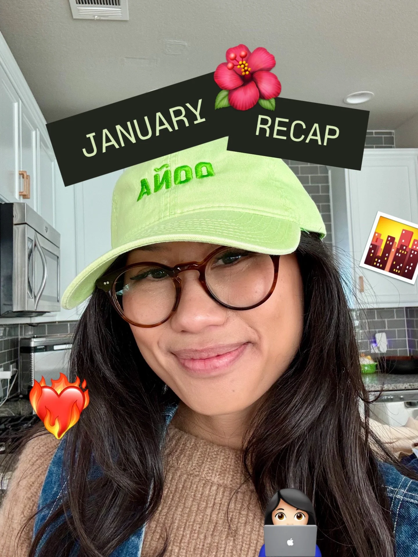 January recap is here 🫶🏼 This year so far I:
✦ Sarted a new job opportunity - fully back in office with a Downtown view 🌆
✦ Celebrated some Capricorn birthdays ♑️ 
✦ Ate lots of soup 🍲 
✦ Made a vision board 📋
✦ Continued my disdain for ICE 🖕🏽