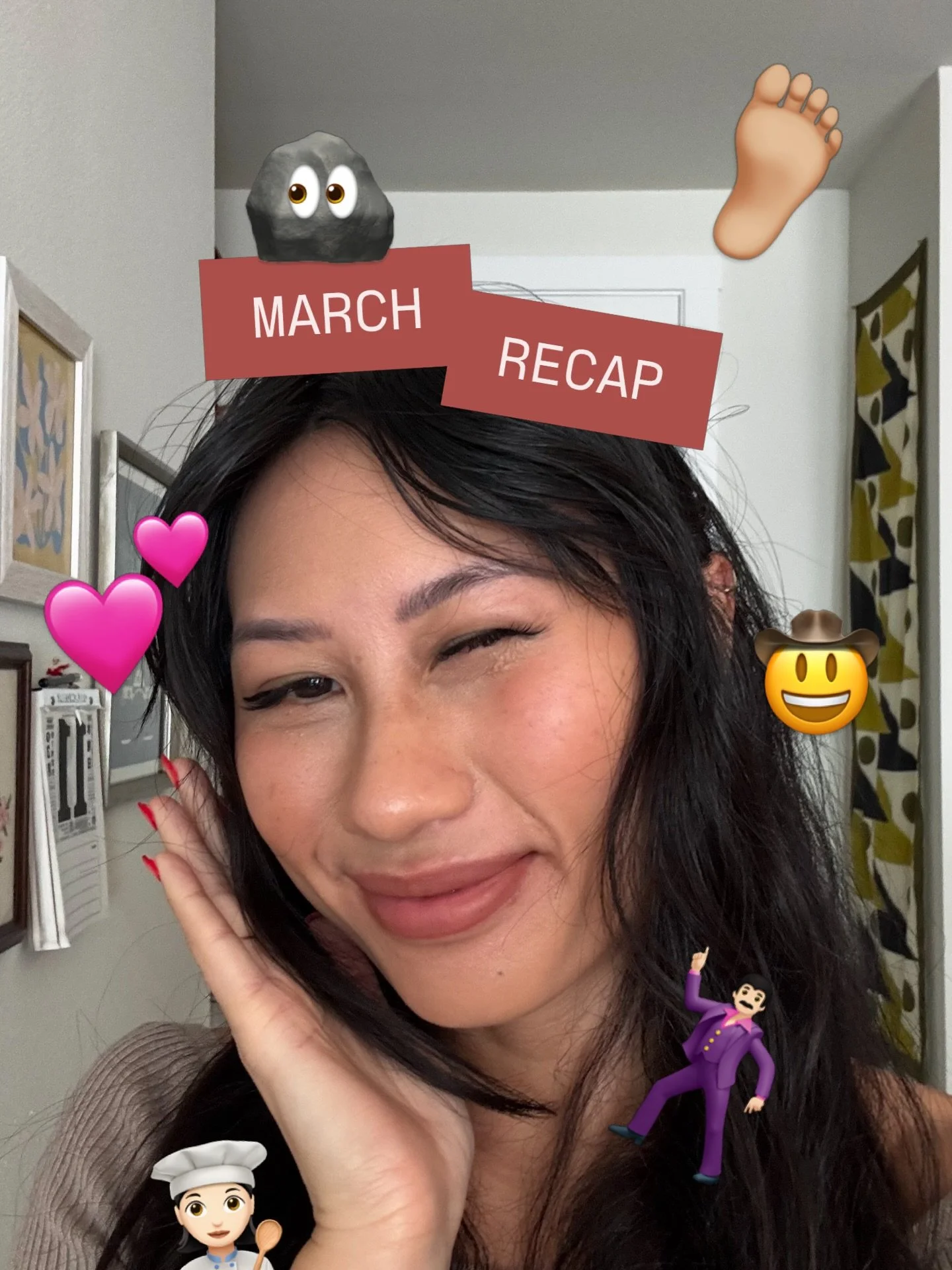 Marchhhhh - another round of good food, good friends, good rocks. Still recovering from all of February, honestly. My overall feelings? I want more pockets of joy, no war, and slowing down.