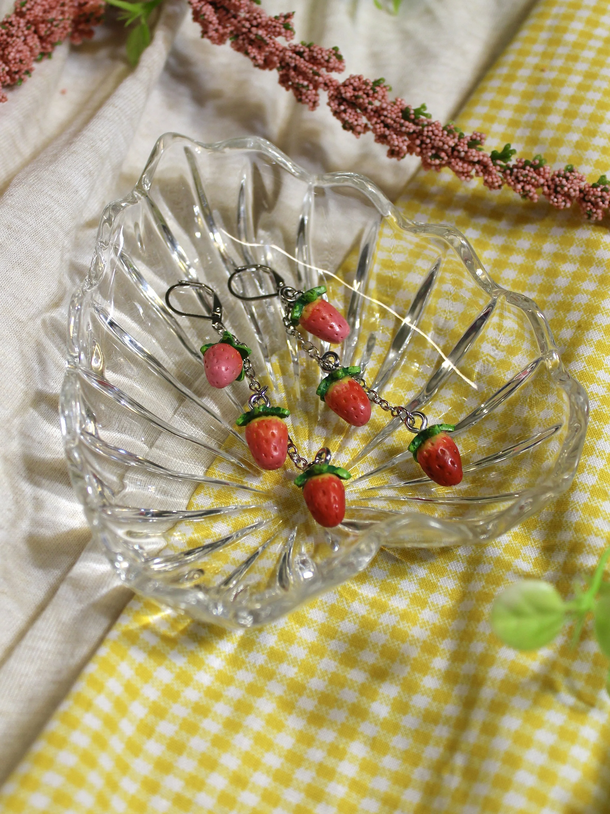 Juicy Strawberry Earrings