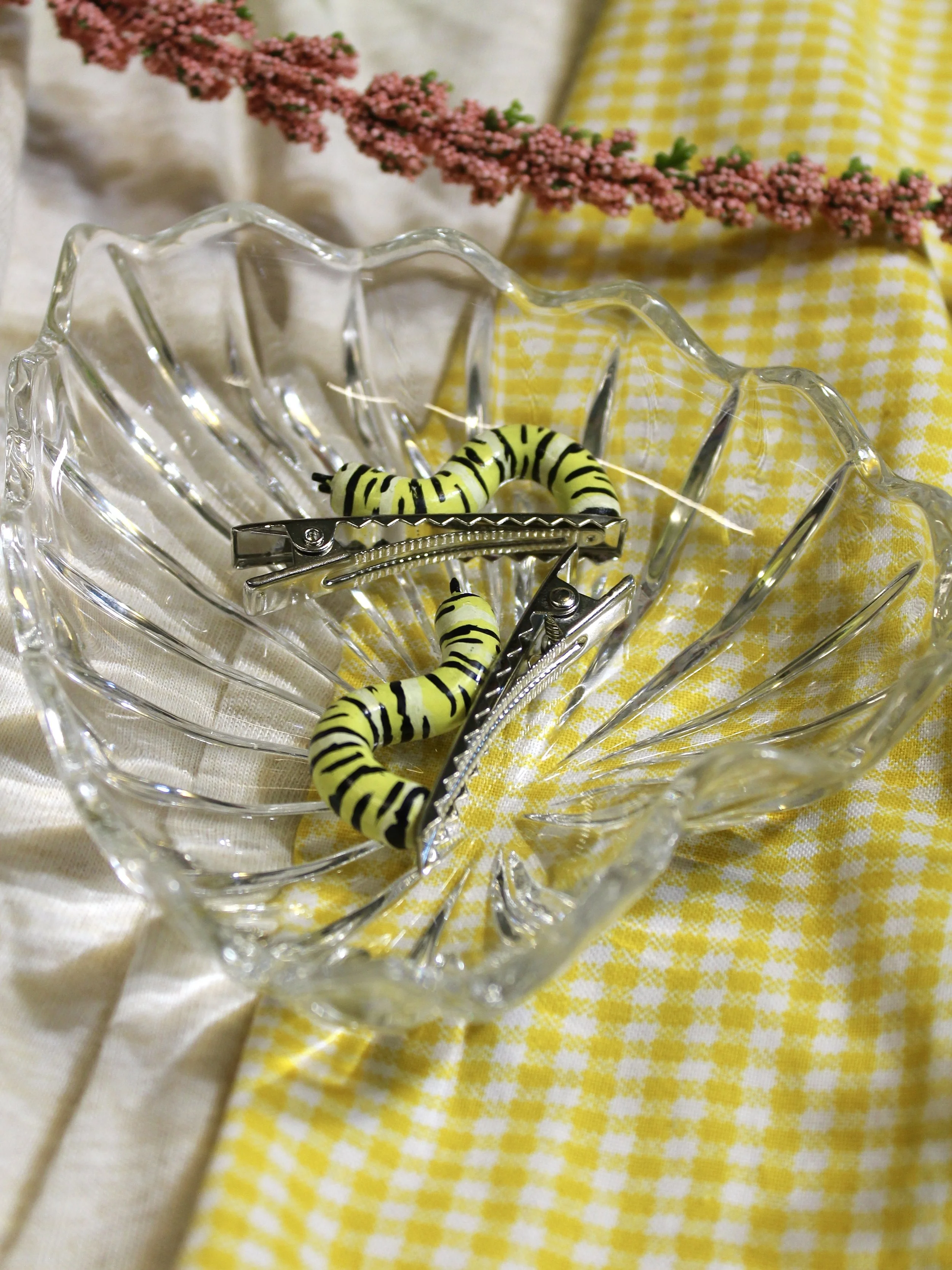Caterpillar Hair Clips
