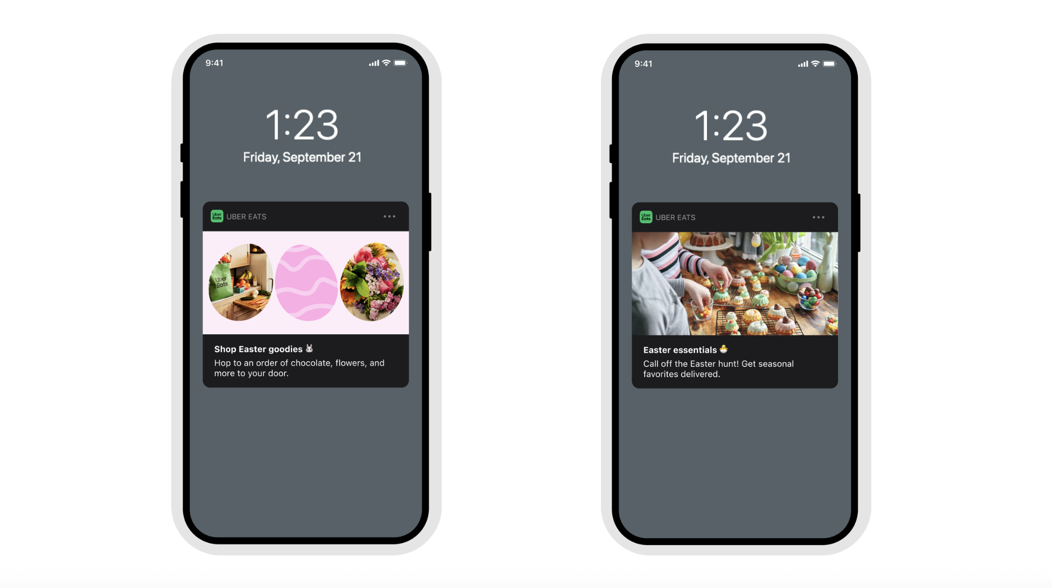 Push notifications. My role: Copywriter / Copy Editor