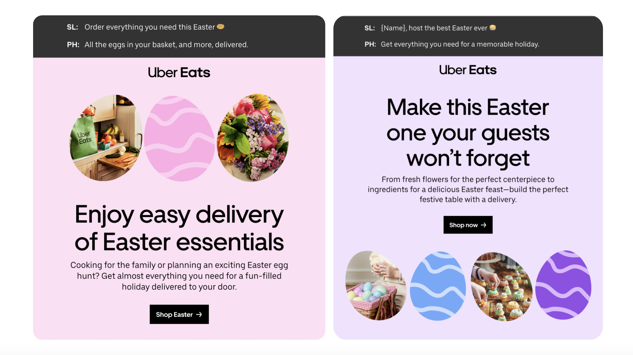 Marketing emails. My role: Copywriter / Copy Editor