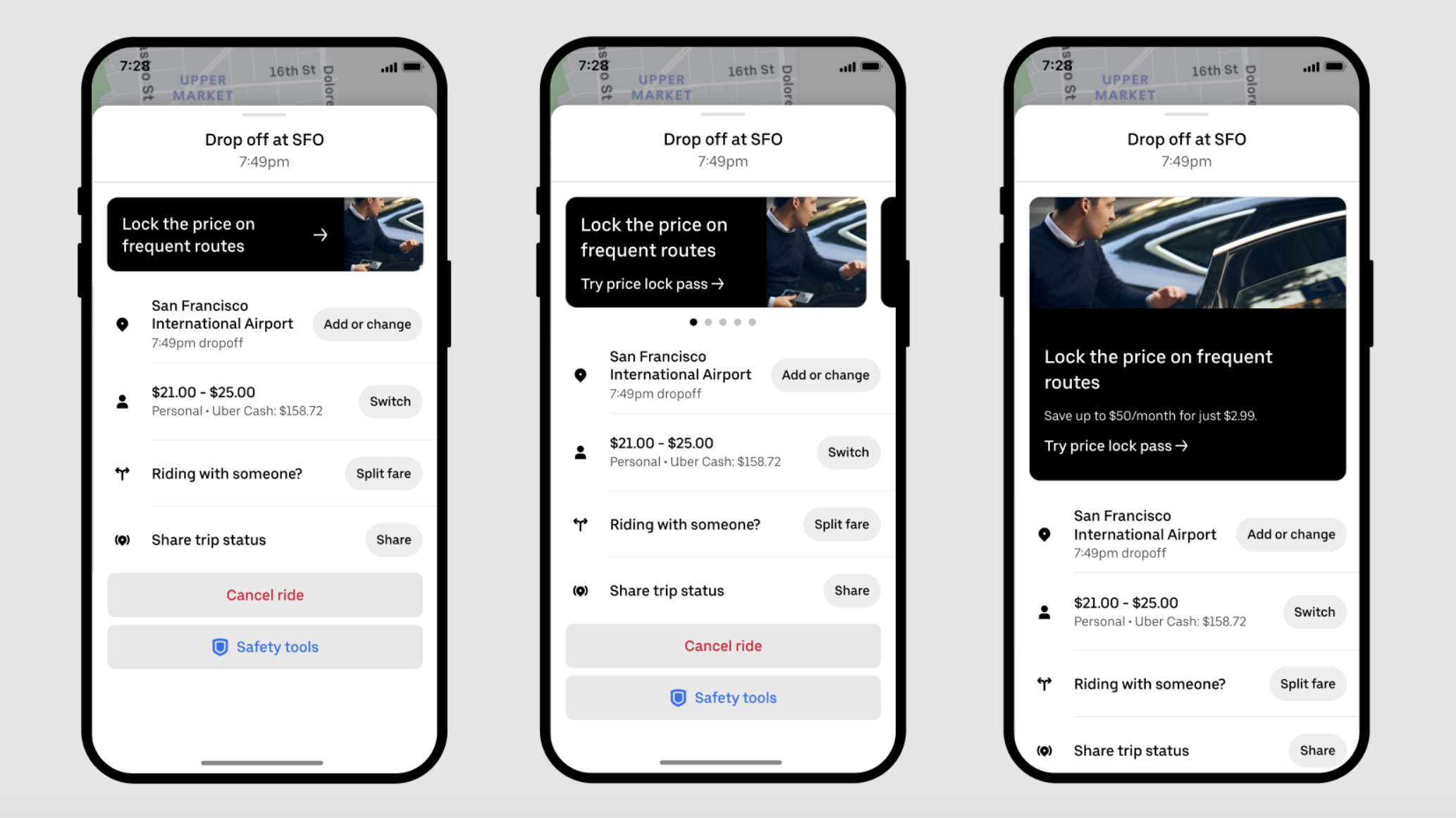 In-app banners. My role: Copywriter