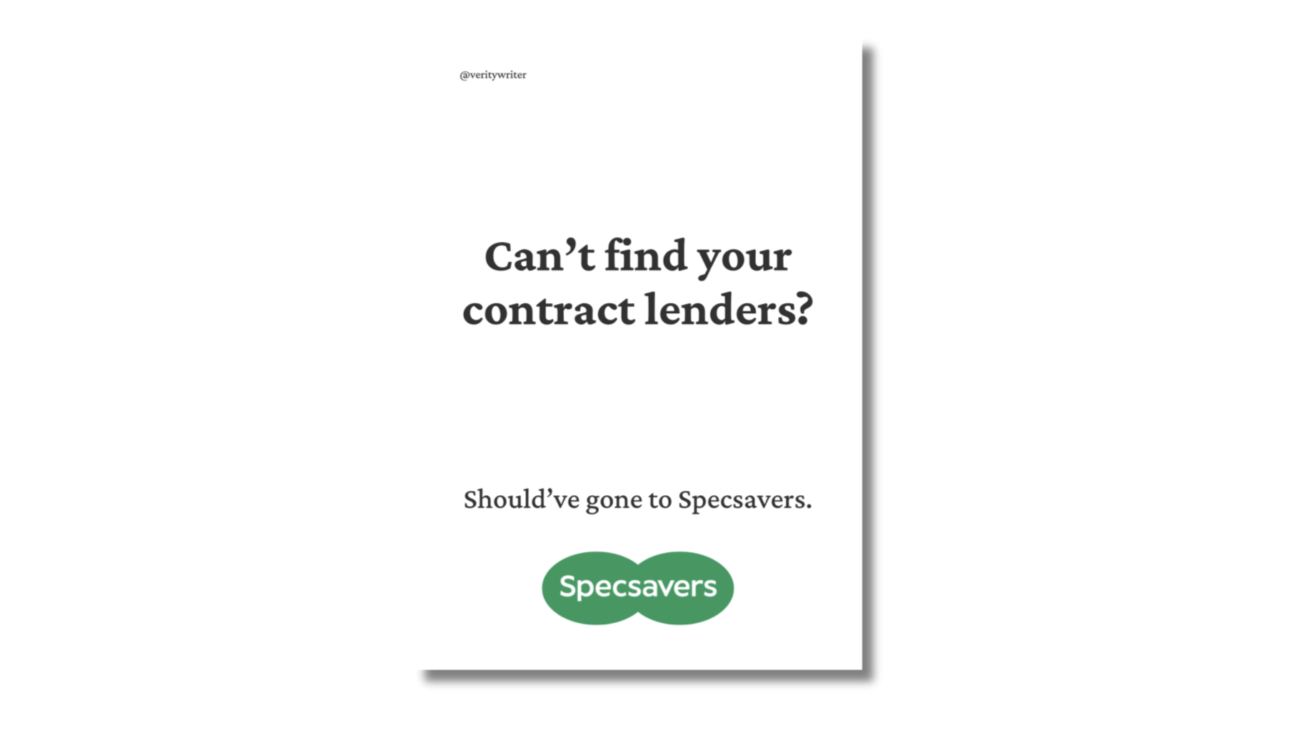 Brief: Advertise 'Estate Agents' (Winner)