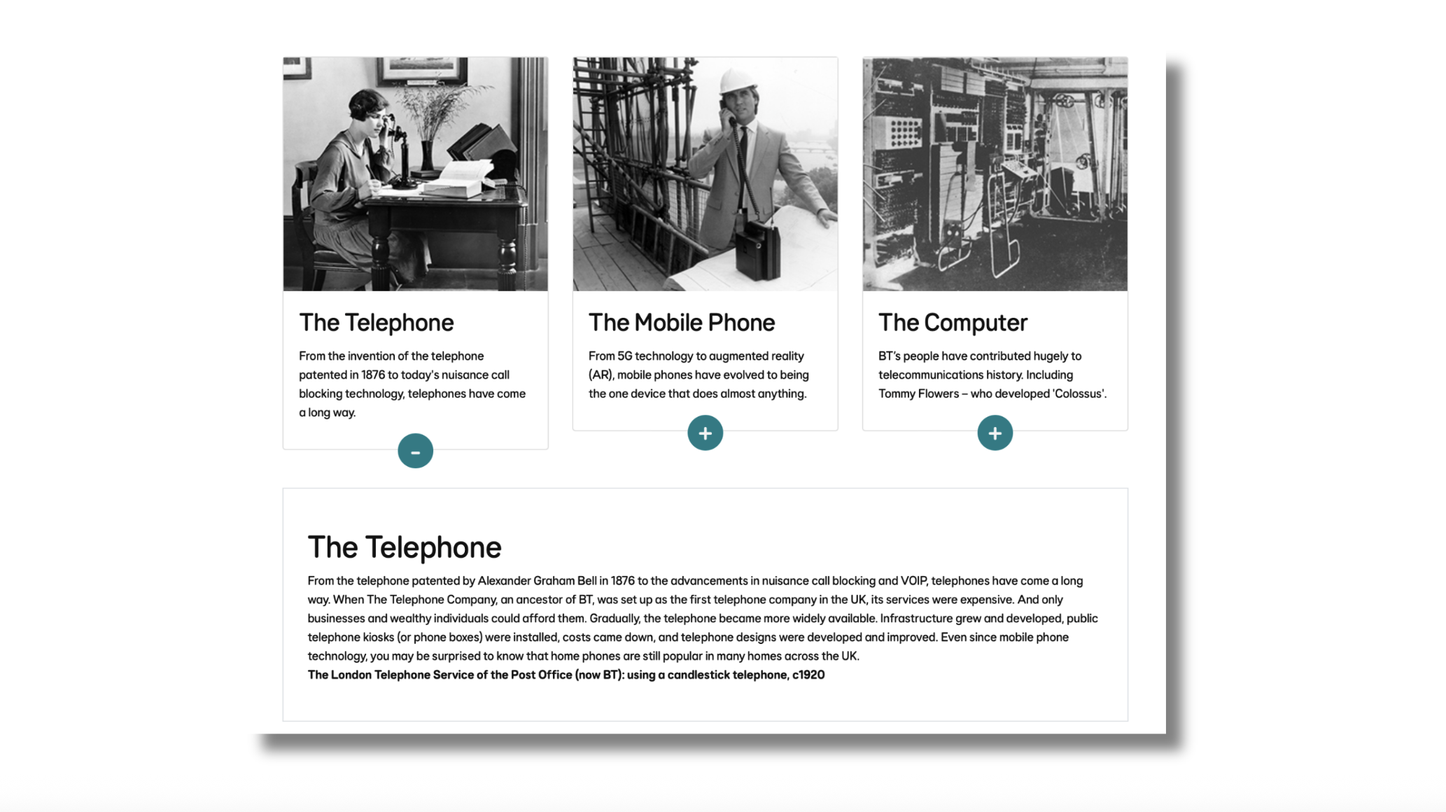 'Tech Innovation' campaign landing page