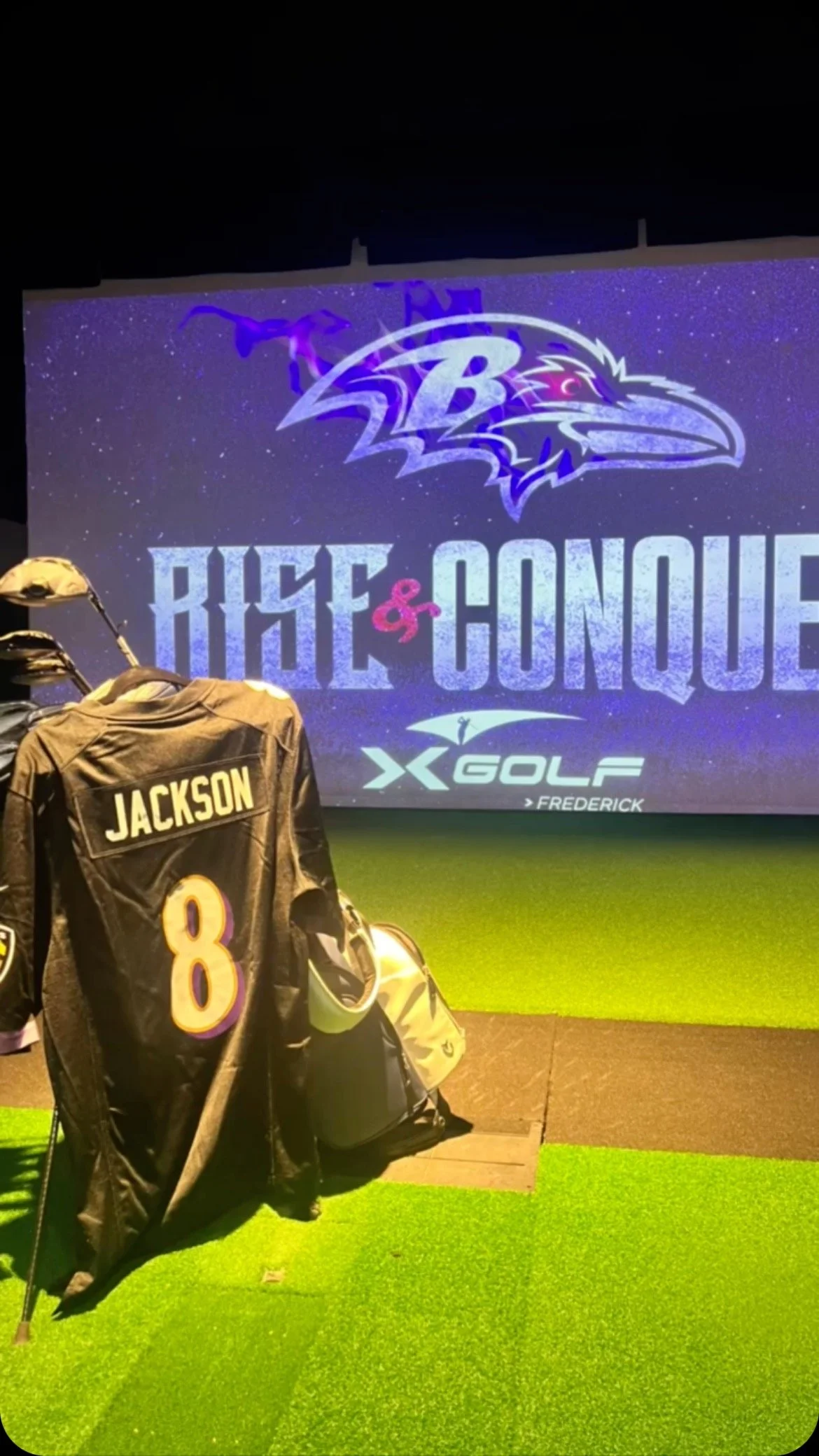 🏈 Week Two NFL is HERE! Join us at X-Golf Frederick for ALL DAY Happy Hour, dollar wings, and your shot at scoring a Lamar Jackson jersey. Don’t miss the action on our massive screens + the best game day vibes in town!