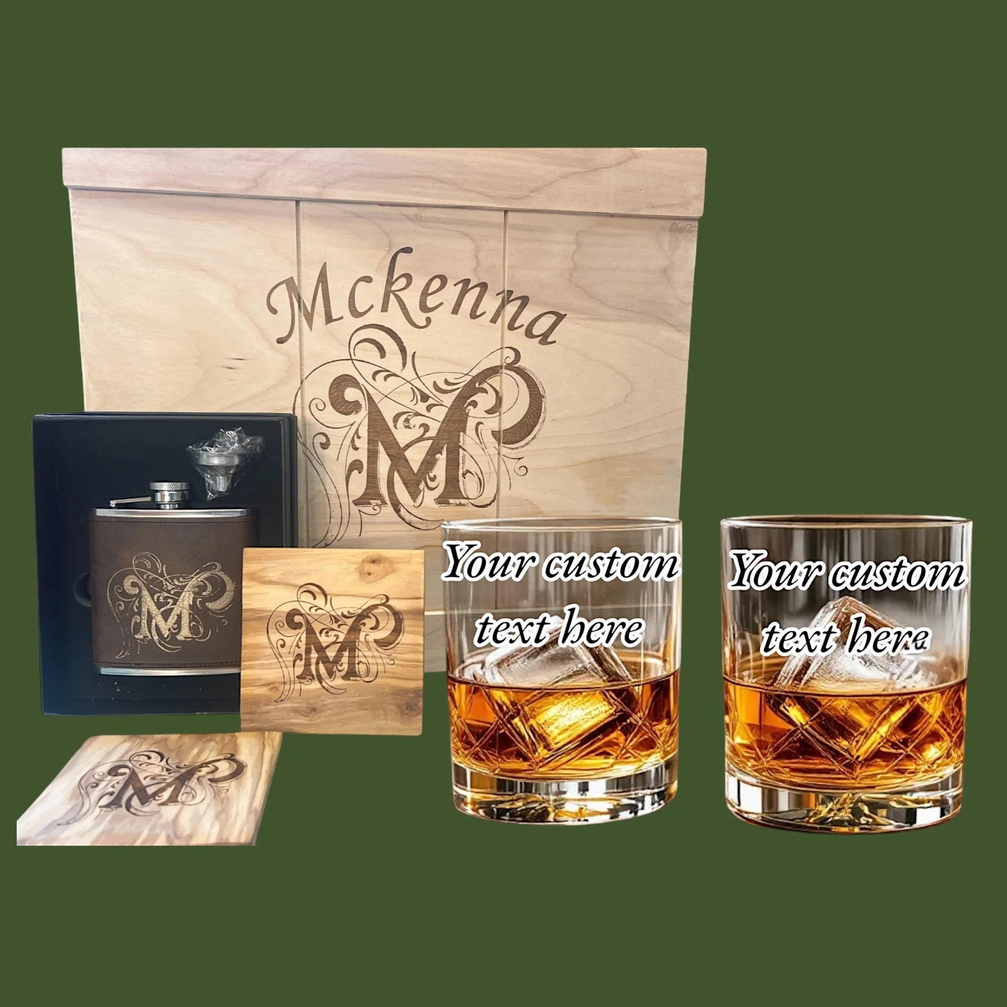 The Artisan's Reserve Personalized Whiskey Box