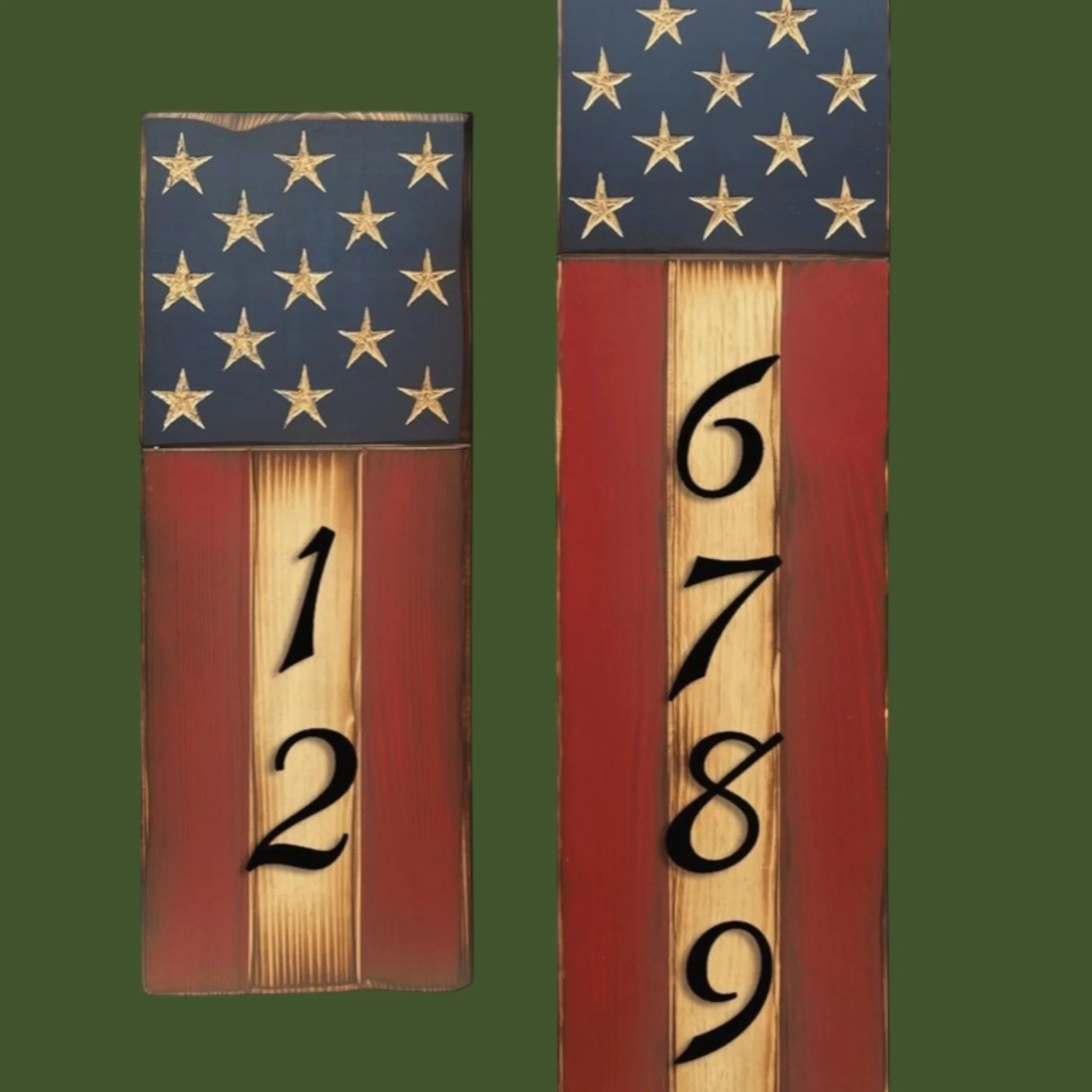 Handcrafted American Address Signs