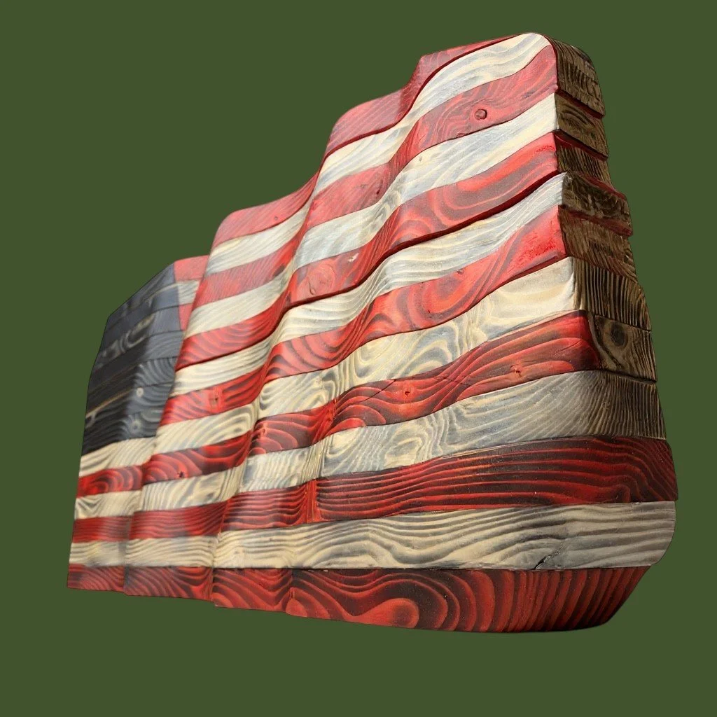 Custom Handcrafted American Flag (Personalized)