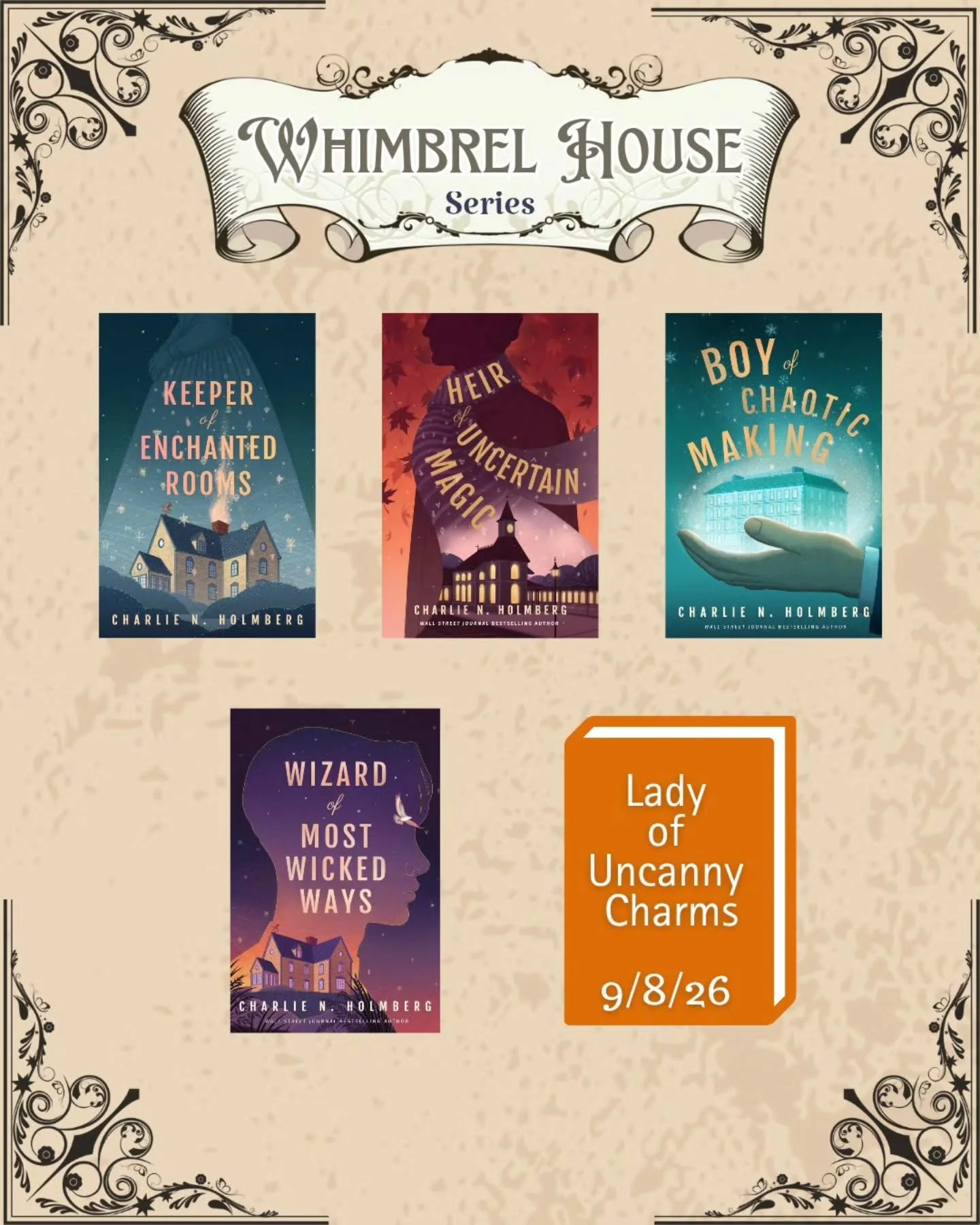 𝗪𝗲 𝗵𝗮𝘃𝗲 𝗮 𝗿𝗲𝗹𝗲𝗮𝘀𝗲 𝗱𝗮𝘁𝗲!
In book 4, Owein has to make a choice.
In book 5, he meets the consequences of that choice.
𝘓𝘢𝘥𝘺 𝘰𝘧 𝘜𝘯𝘤𝘢𝘯𝘯𝘺 𝘊𝘩𝘢𝘳𝘮𝘴 releases 𝗦𝗲𝗽𝘁𝗲𝗺𝗯𝗲𝗿 𝟴𝘁𝗵, 𝟮𝟬𝟮𝟲. Blurb and cover com