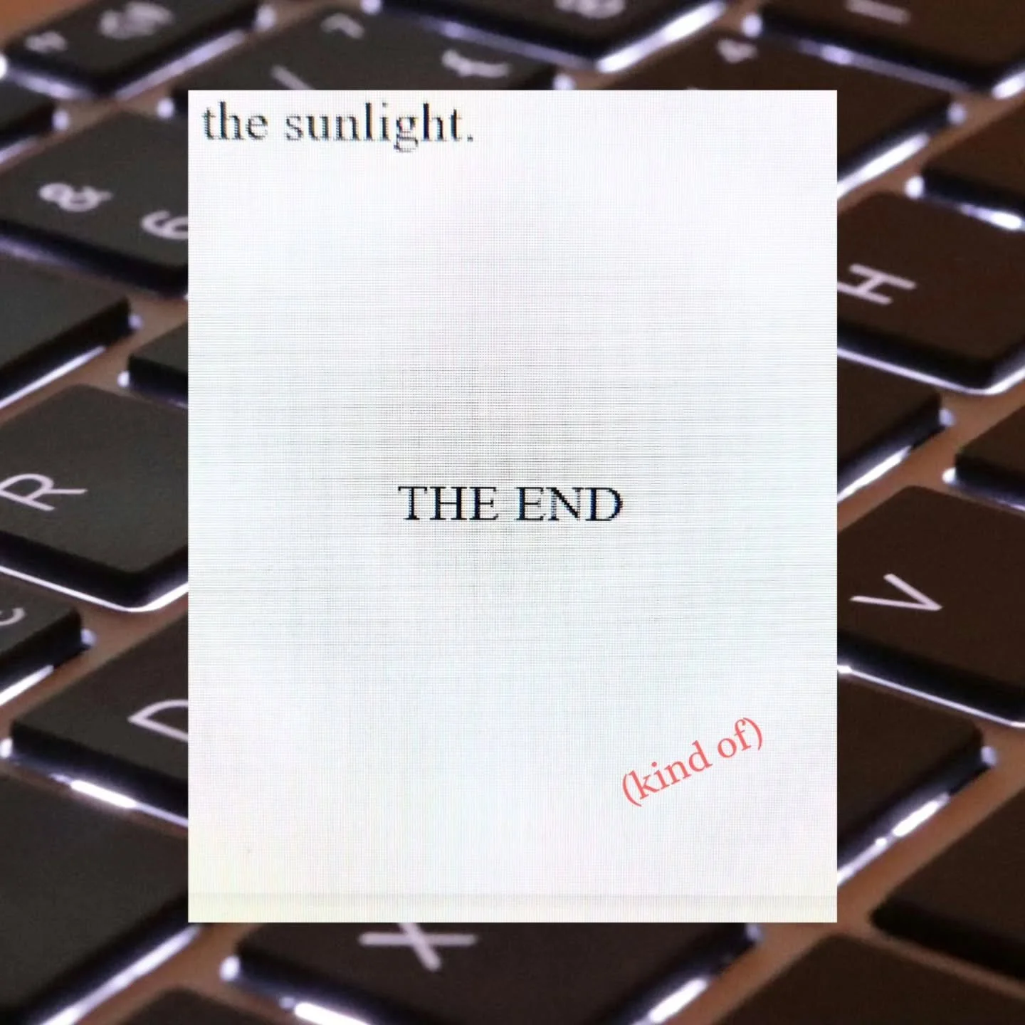 I finished a book. Kind of.
What I mean by that is it's too short. I don't often draft too short, but it's about 10k words shorter than I like my first drafts to be, and this is technically draft 1.5. I started it in August, thought, wow, I'm almost