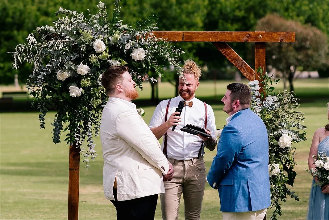 Troy &amp; Patrick stole my South Australian wedding virginity back in 2023 and I&rsquo;ve been in love with it ever since. 

Their ceremony was such a bloody cracker, made even funnier when their guests caught sight of a young couple in love, going 