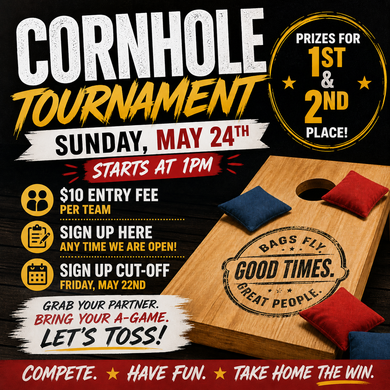 Cornhole Tournament!