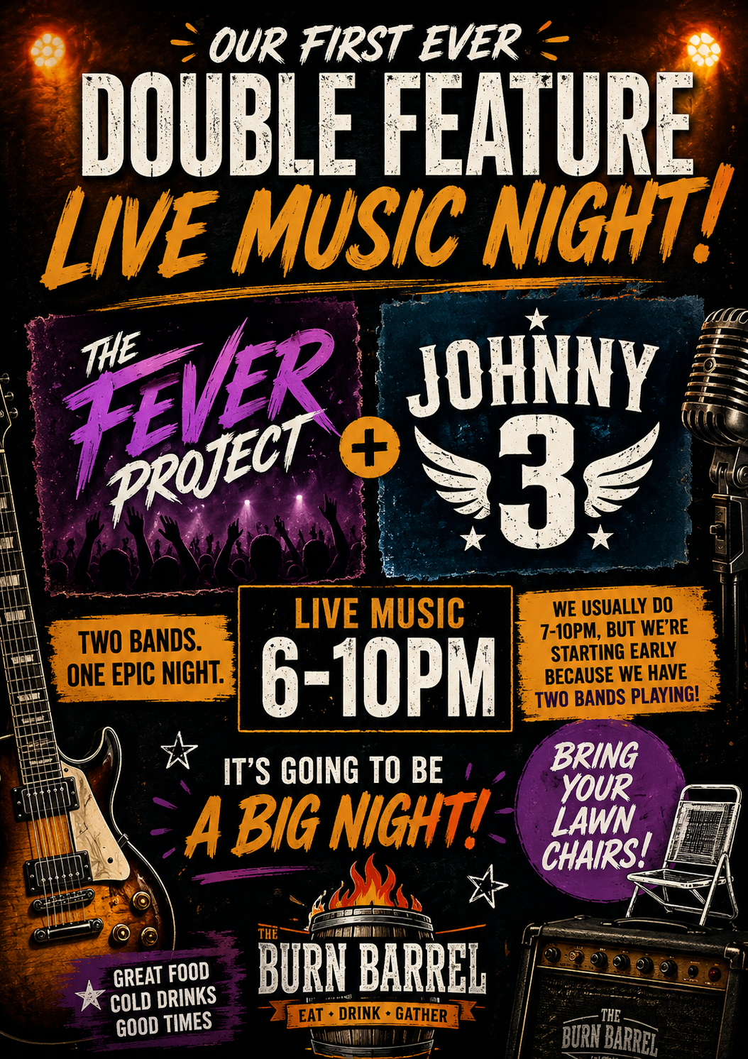 Double Feature- Live Music with The Fever Project and Johnny 3!