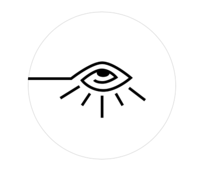 Icône d'un œil stylisé avec des lignes rayonnantes, symbolisant la vision ou la surveillance.