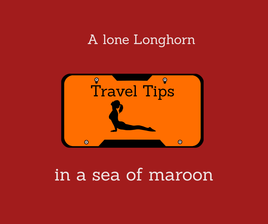 Longhorn in a sea of Maroon…