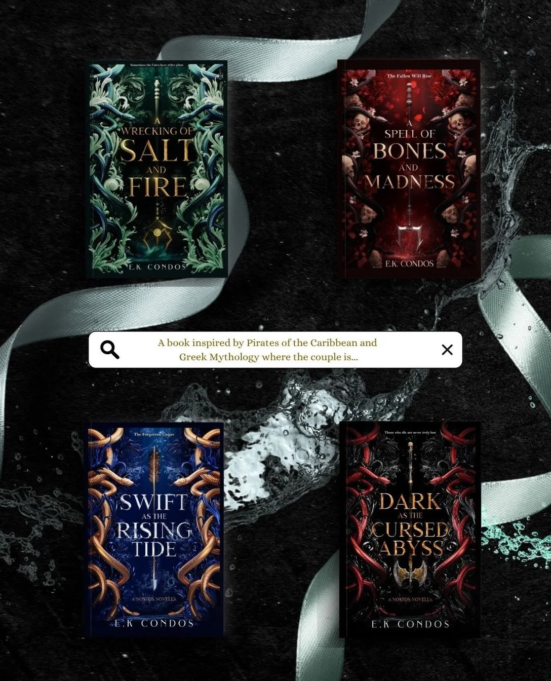 Welcome to the Nostos🌊

When Katrin Drakos is taken by The Prince of the Lost Isles, she must decide who she can trust and who the real enemy is as she sets out to save the world of Odessia from a lingering evil.

A Wrecking of Salt and Fire is Avai
