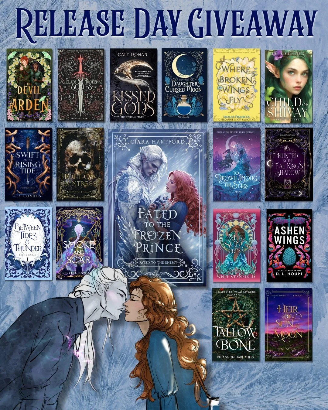 Release Day G!ve@way!! 

SURPRISE!! You think we would just let the release for Fated to the Frozen Prince go by without a g!ve@way? To celebrate Ciara and a few of her author friends have teamed up for a Romantasy packed g!ve@way! Make sure you read