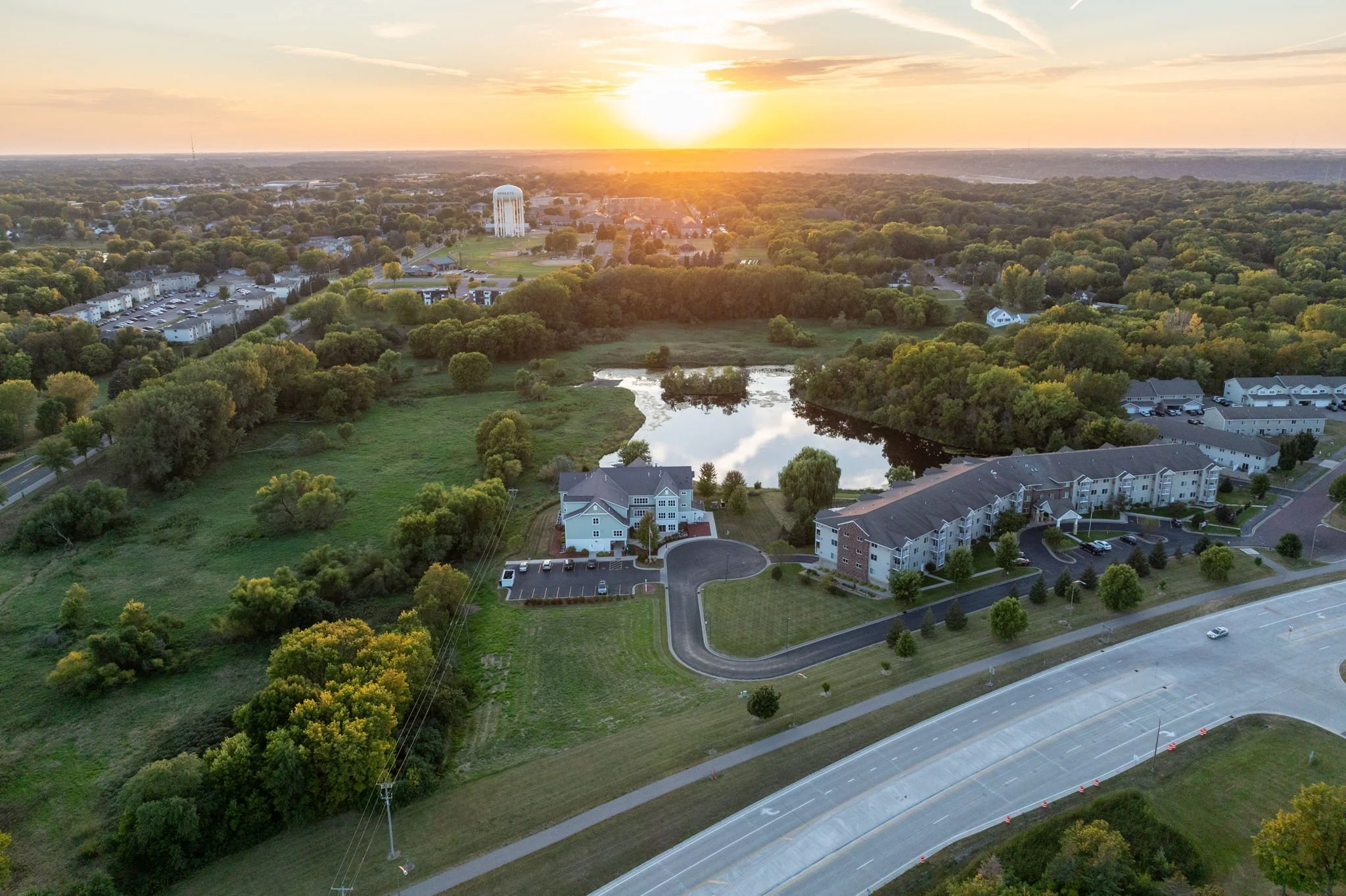 residential drone image