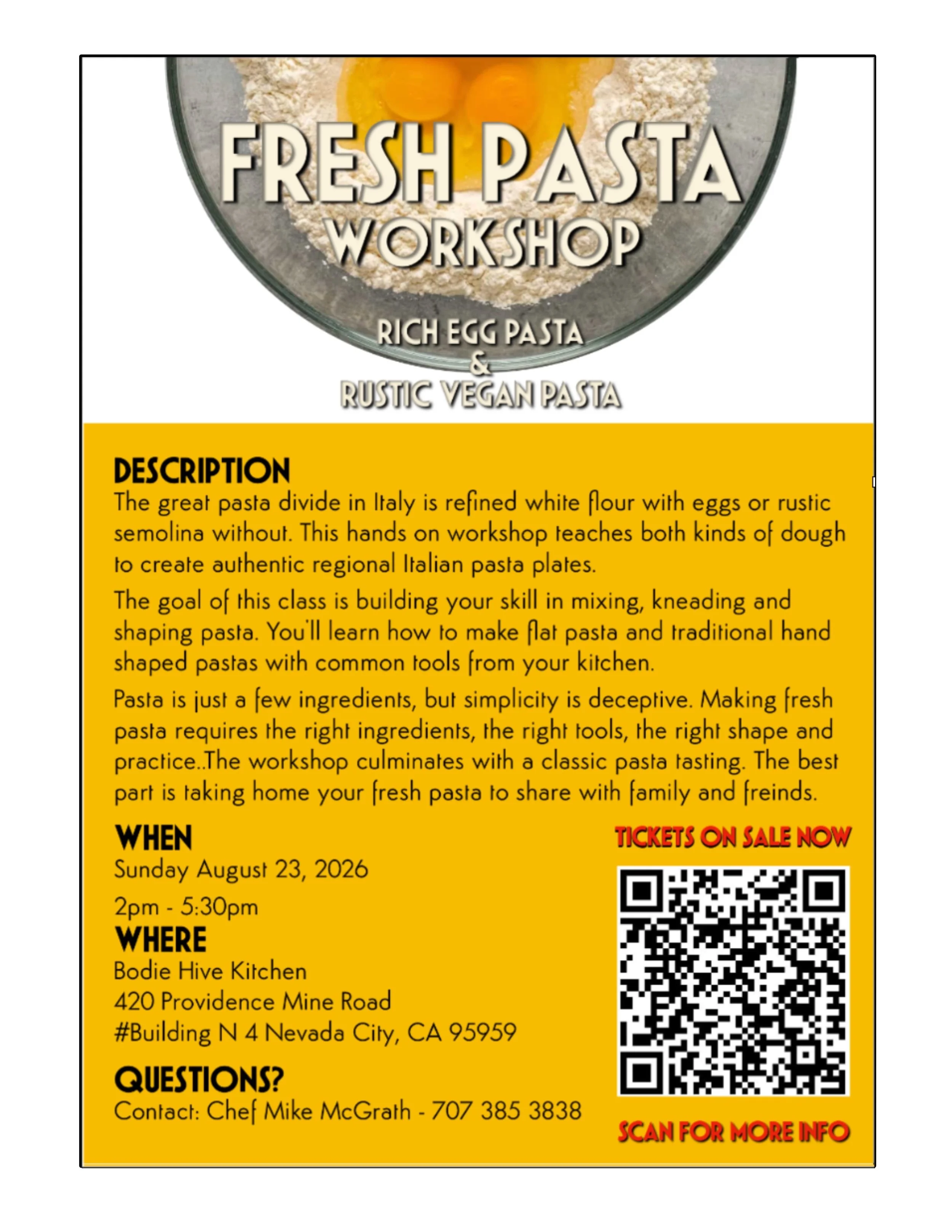 Fresh Pasta Two Ways- North Versus South