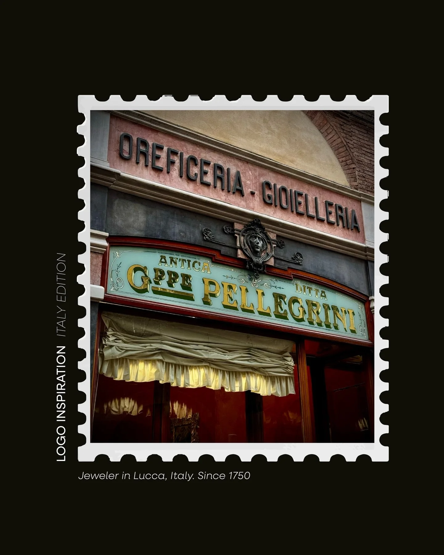 Logo inspiration around the 🌎. 
Italy Edition. 🇮🇹

Beautifully crafted logos, typography, and shop posters/signs around Italy. Incredible to see how &ldquo;more is more&rdquo; here&mdash;in a way that works and enchants. Contrary to the &ldquo;les