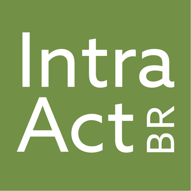 Green background with white text that reads "Intra Act BR". IntraAct branding.