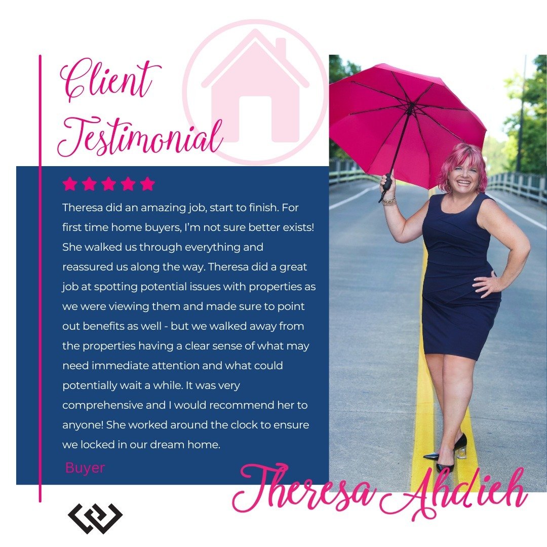 &quot;Theresa did an amazing job, start to finish. For first time home buyers, I&rsquo;m not sure better exists! She walked us through everything and reassured us along the way. Theresa did a great job at spotting potential issues with properties as 