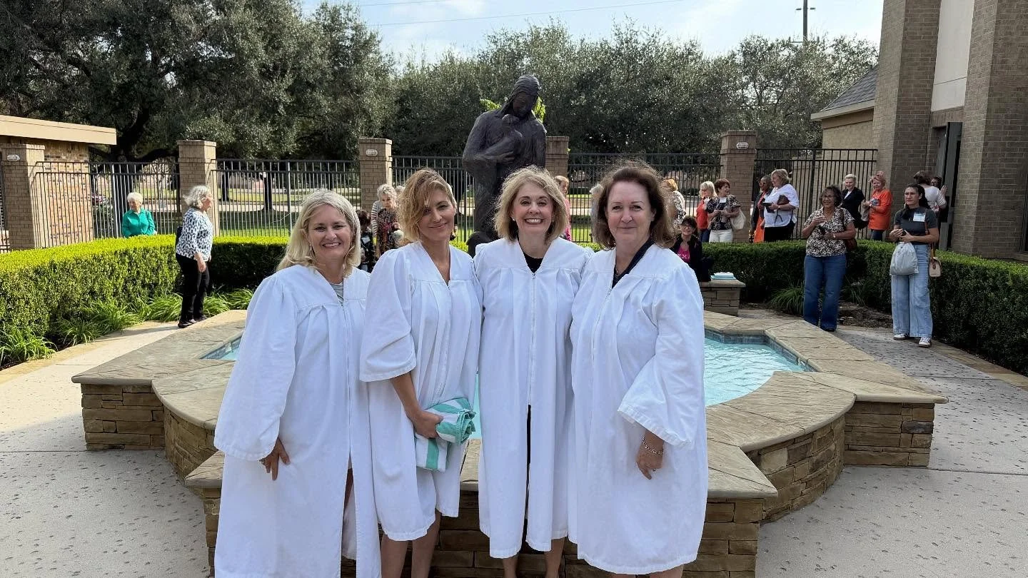 This week Mary had the honor of baptizing four of our Merry Ministries members. 🩵💦🙌🏻