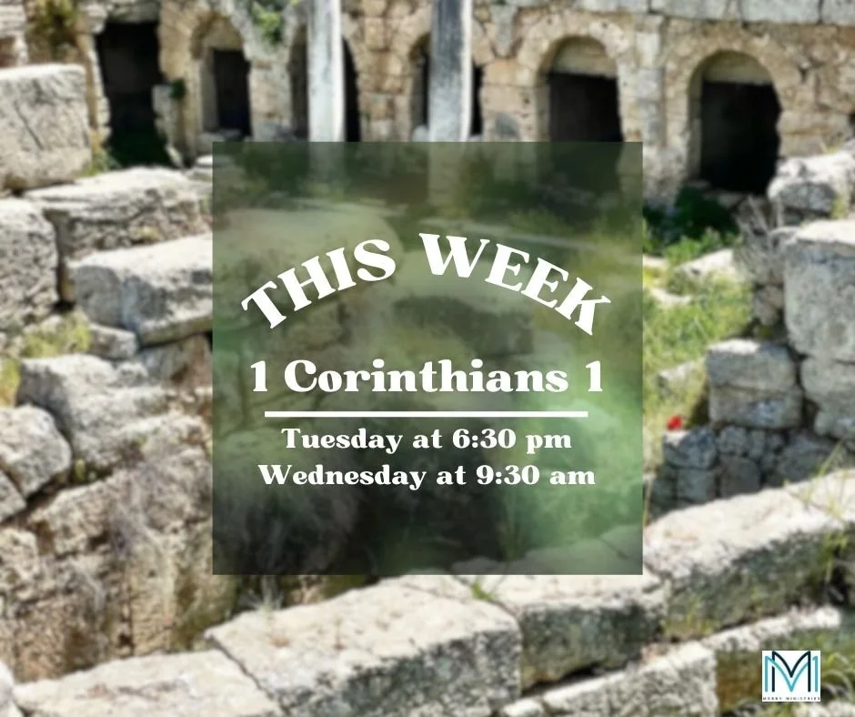 This week we kick off a new semester studying 1 Corinthians. Chapter 1 introduces the central themes of unity in the church, God's wisdom compared to human wisdom, and the power of the Cross. Paul emphasizes the transformative power of God's grace an